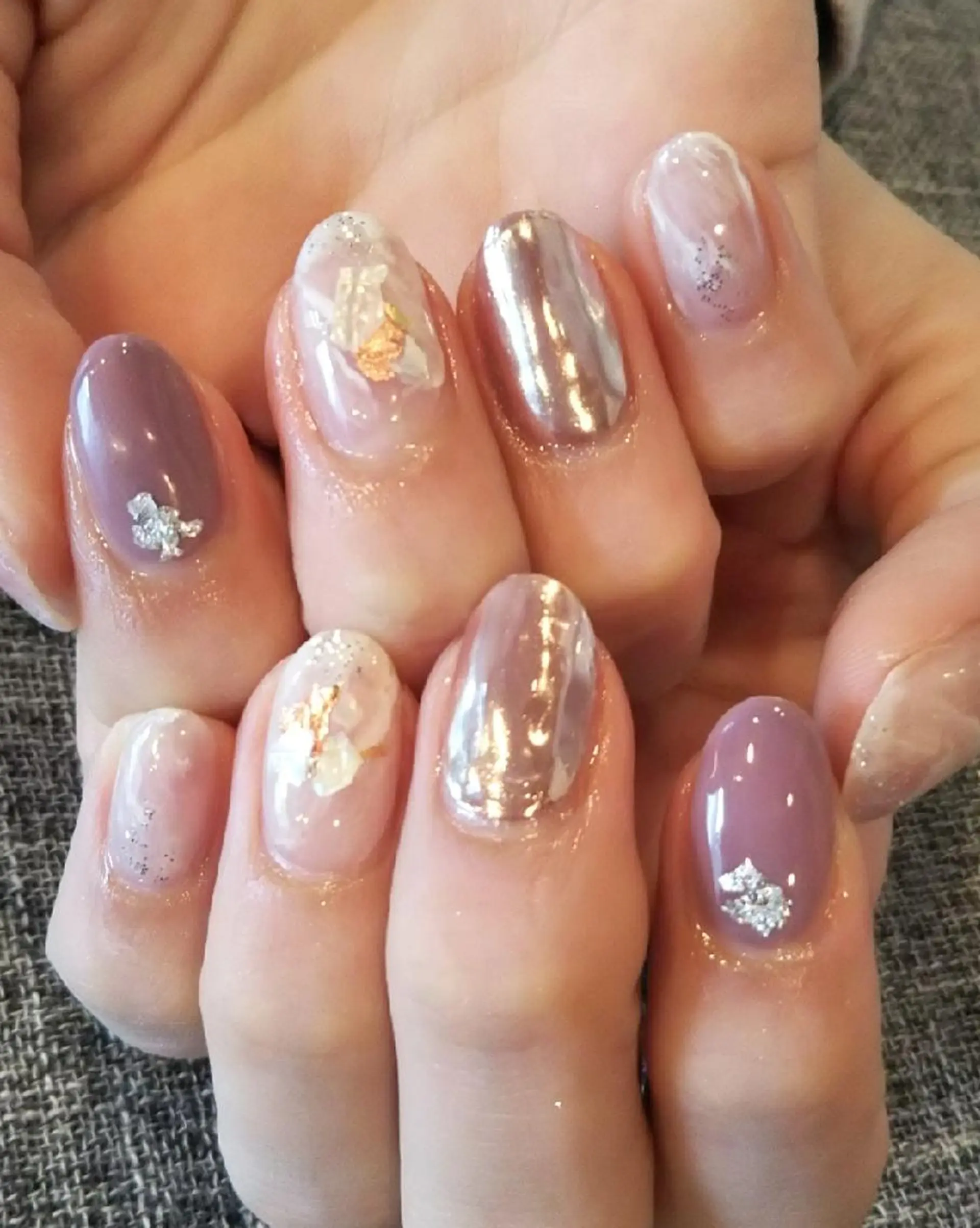 ネイル キラキラネイル ニュアンスネイル ハンドネイル private salon mieのネイルデザイン