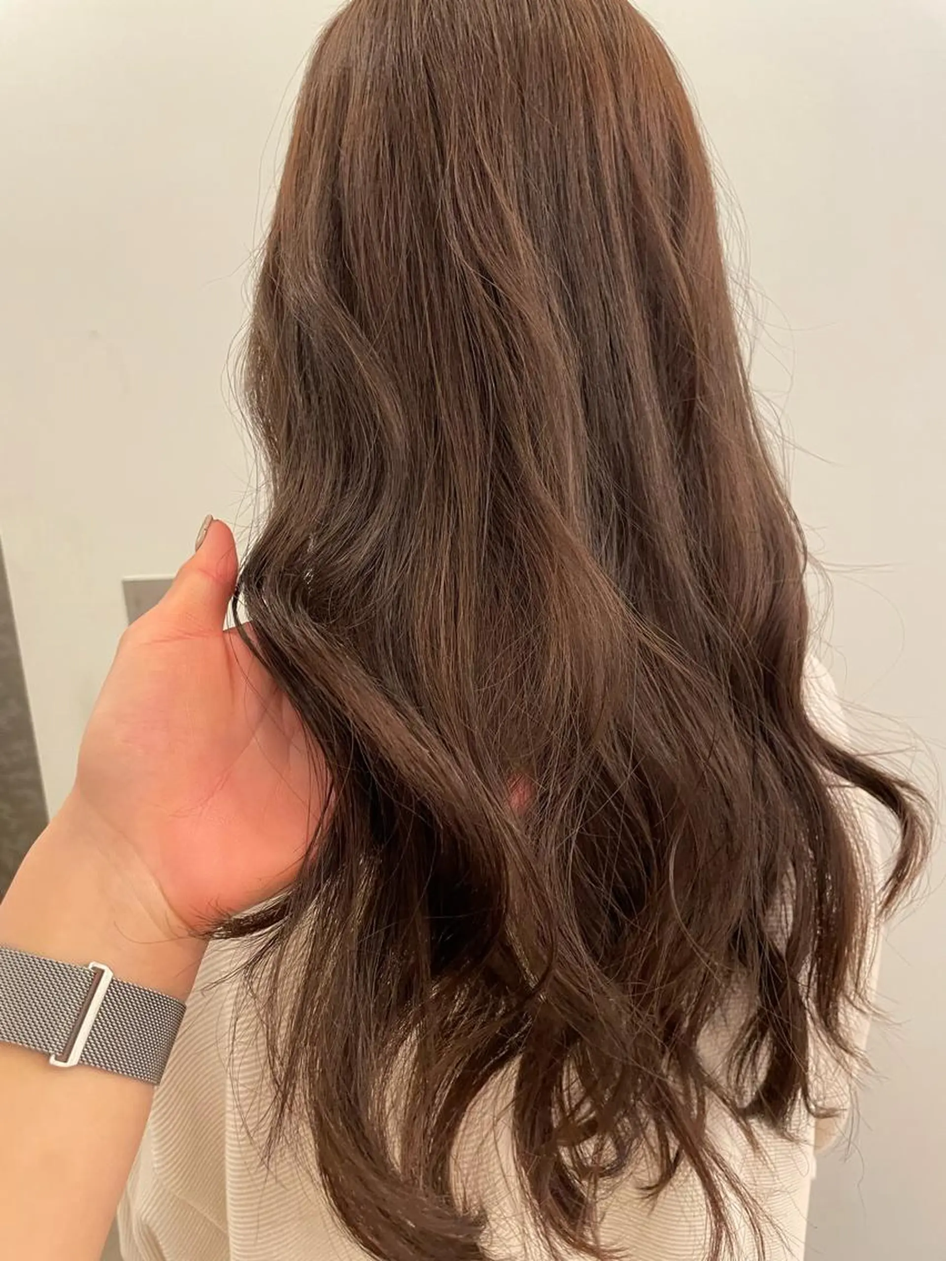 ロング カラー カット ヘアカラー 💘韓国レイヤー上 品カラーruru💘のヘアスタイル