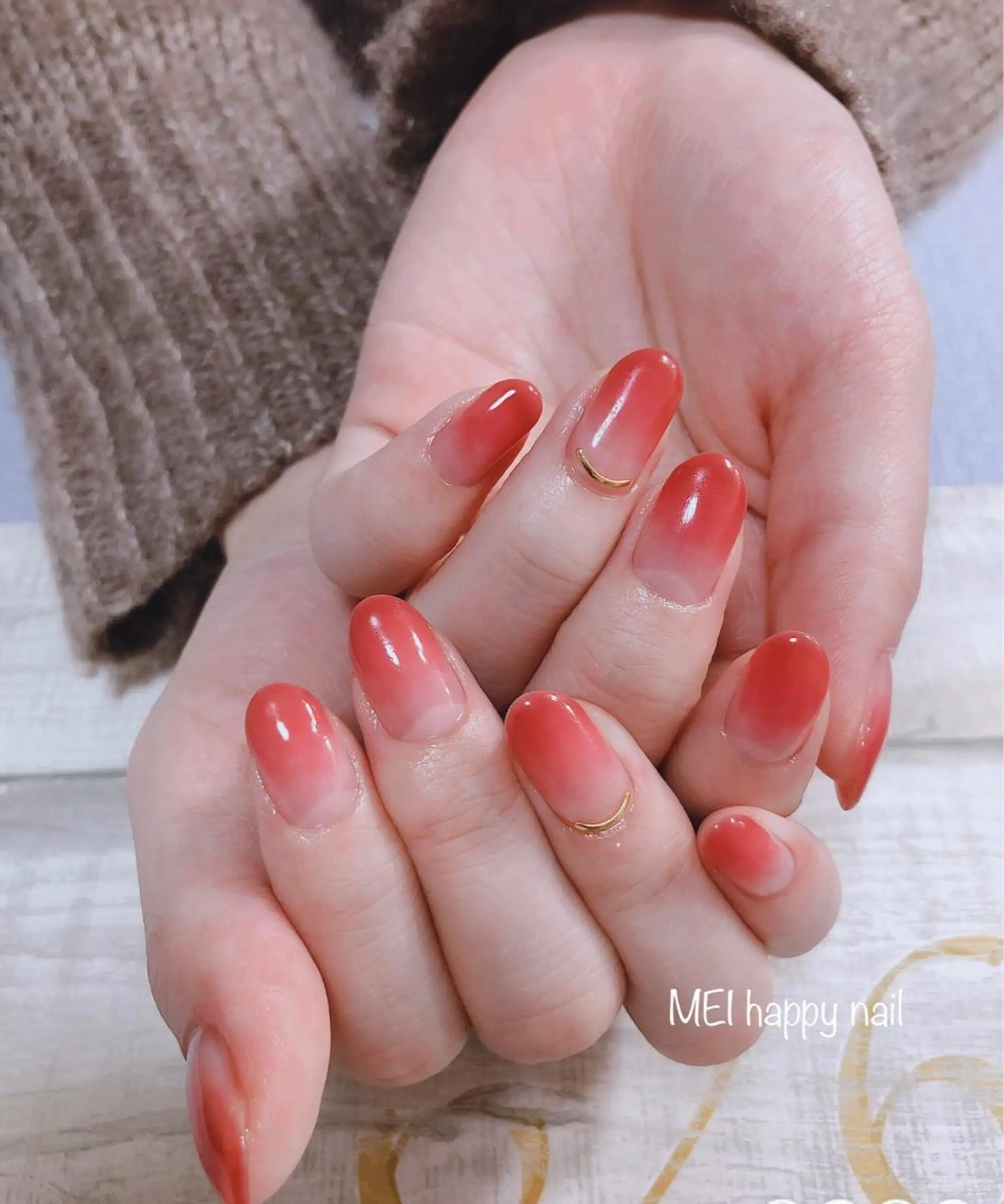 ネイル 北浦和 自爪育成ケアのネイルデザイン