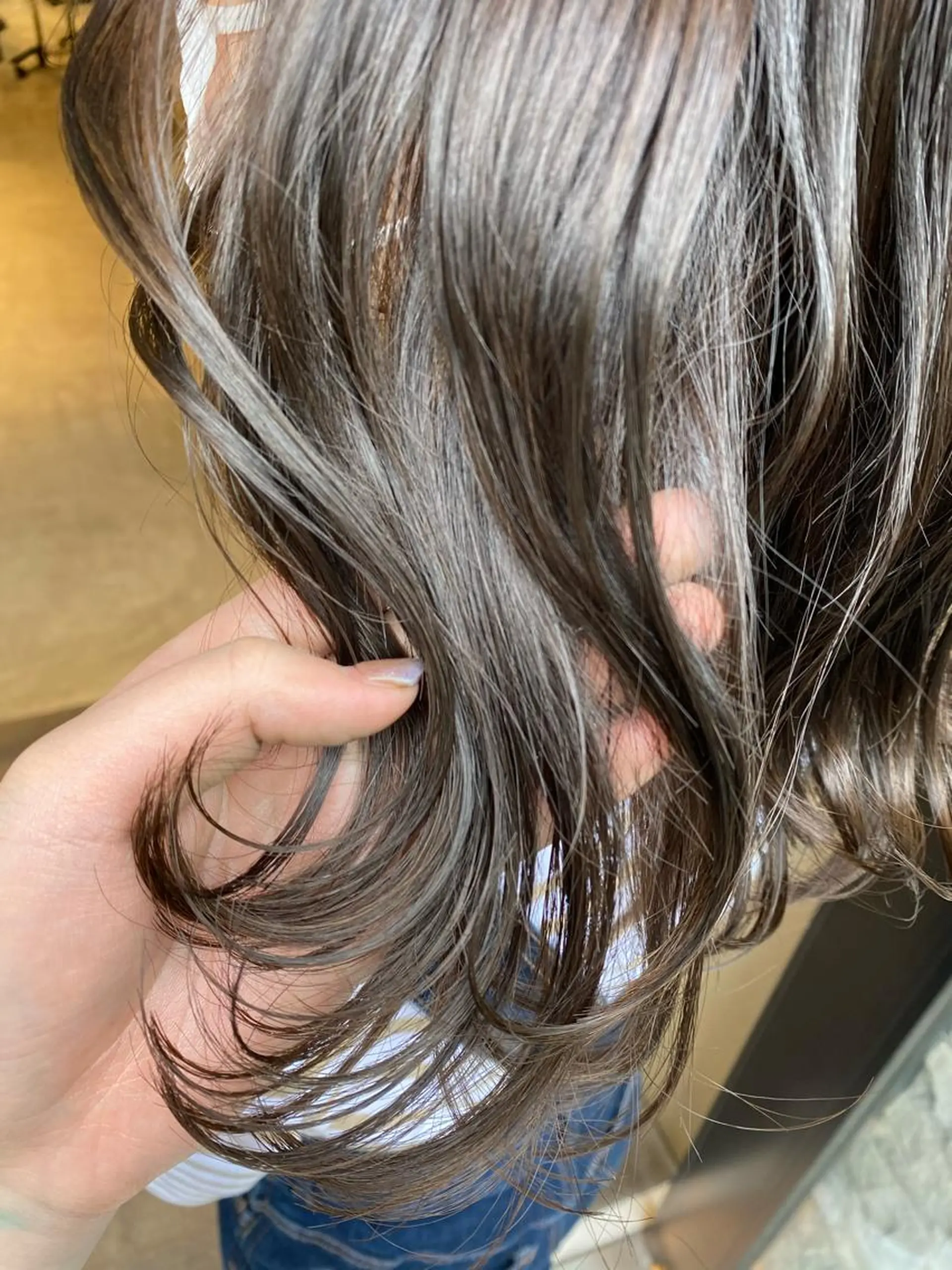 ミディアム カラー ヘアアレンジ アンククロス渋谷【ANKH CROSS】所属・韓国ヘア┊︎レイヤー ┊︎haruka🌙のヘアスタイル