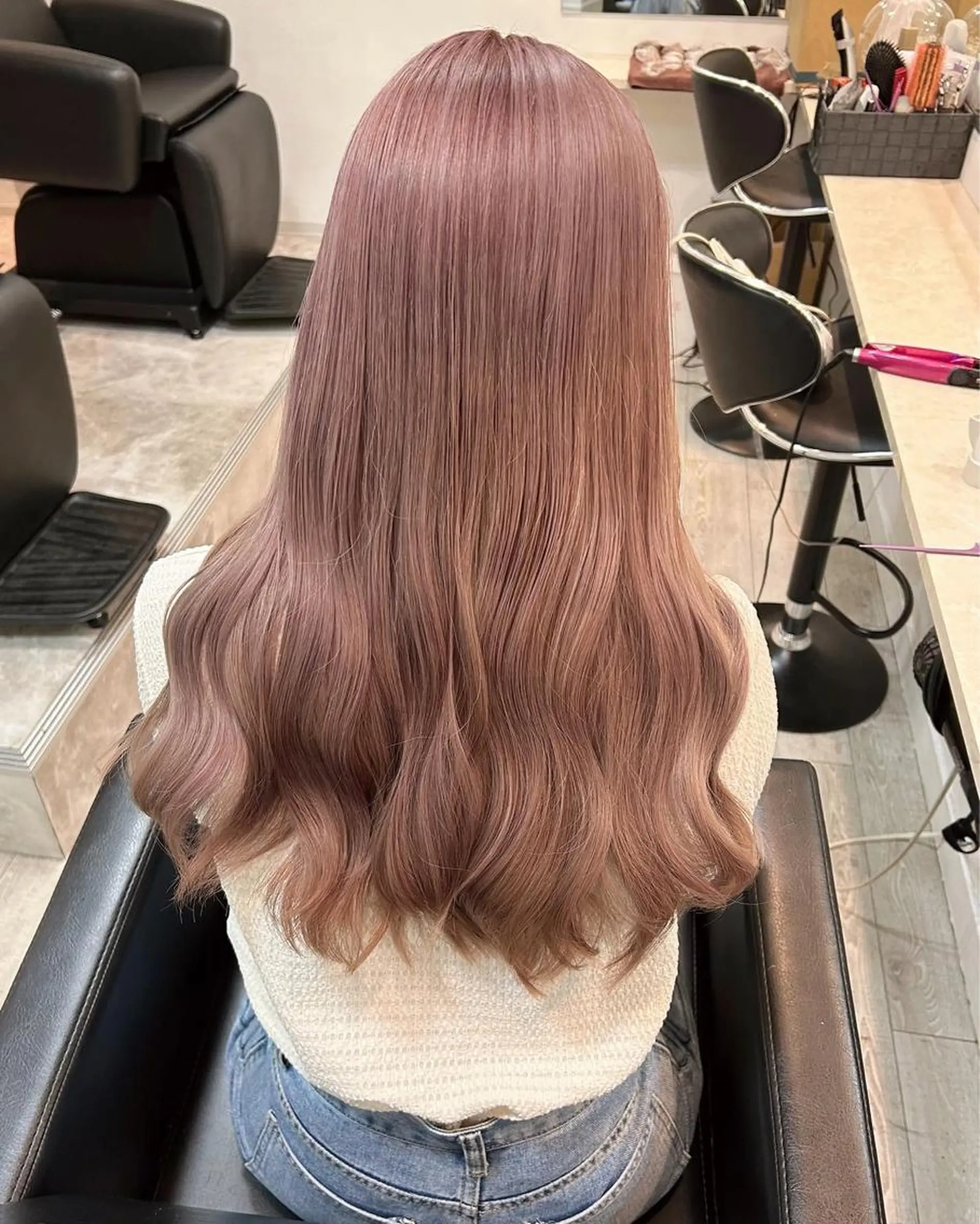 ロング カラー ヘアアレンジ 代表🎀 ふわモテ愛 され髪🩷yumiのヘアスタイル