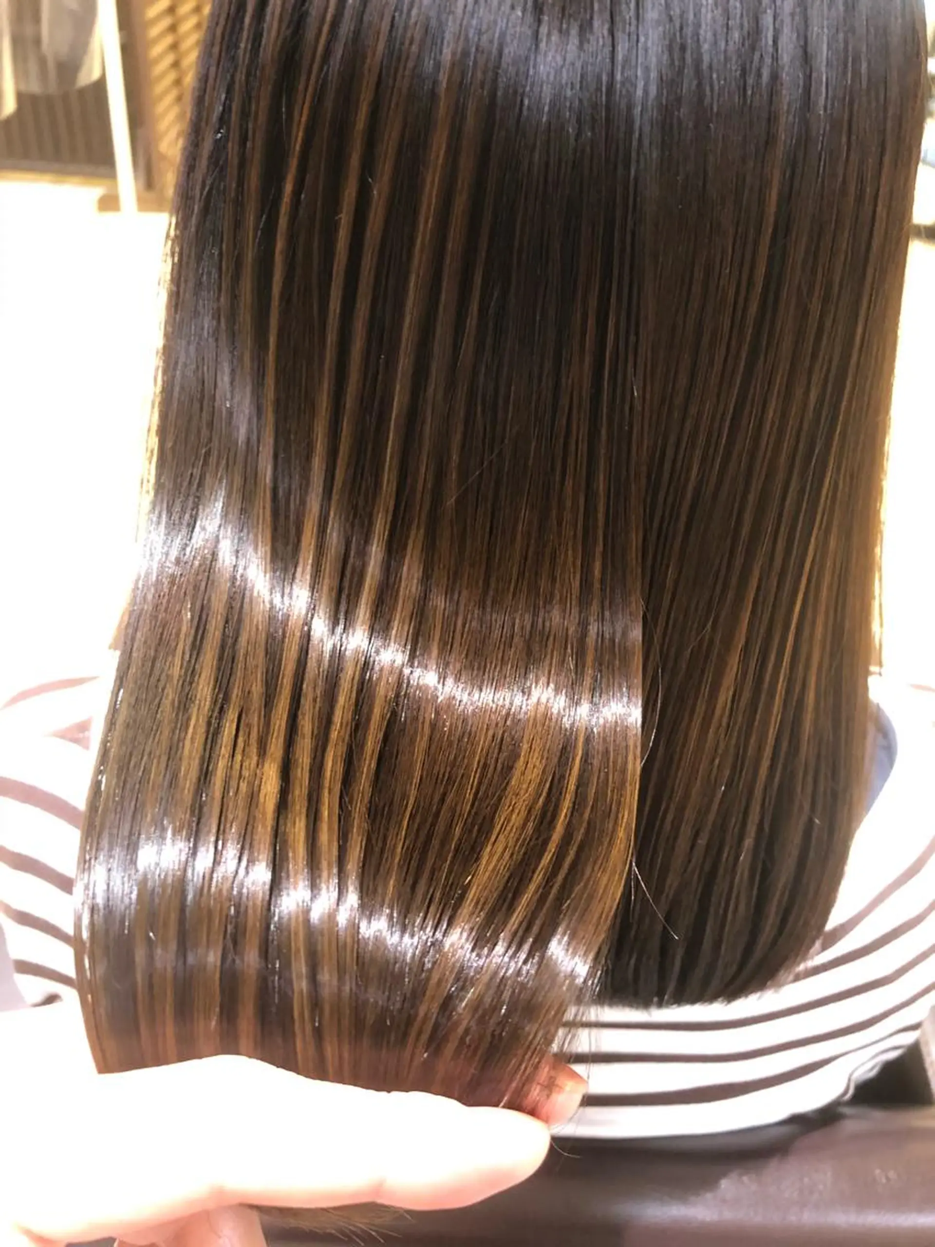 ロング カラー パーマ ヘアアレンジ メンズ キッズ ネイル マツエク・マツパ トリートメント EnBlesS西宮 マンツーマン神道有基のヘアスタイル