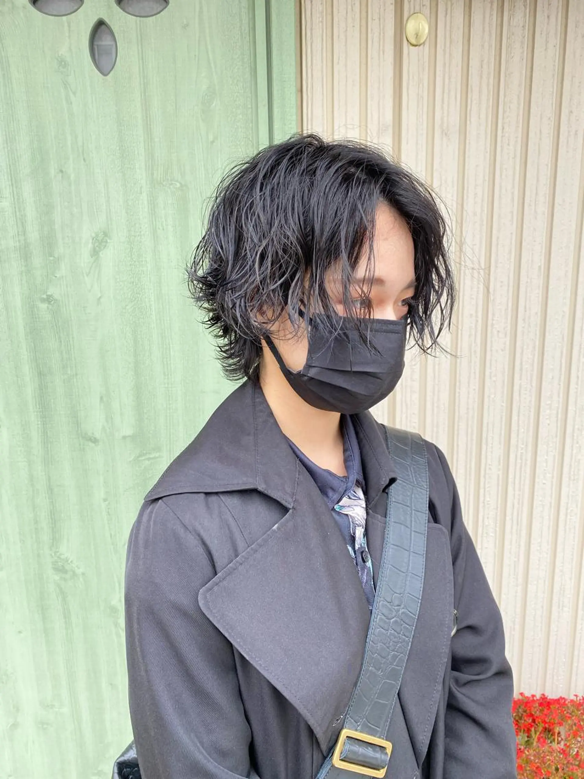 ショート カラー パーマ ヘアアレンジ y.s.h所属・ハイトーンカラー🌈 メンズパーマ鈴木康平のヘアスタイル