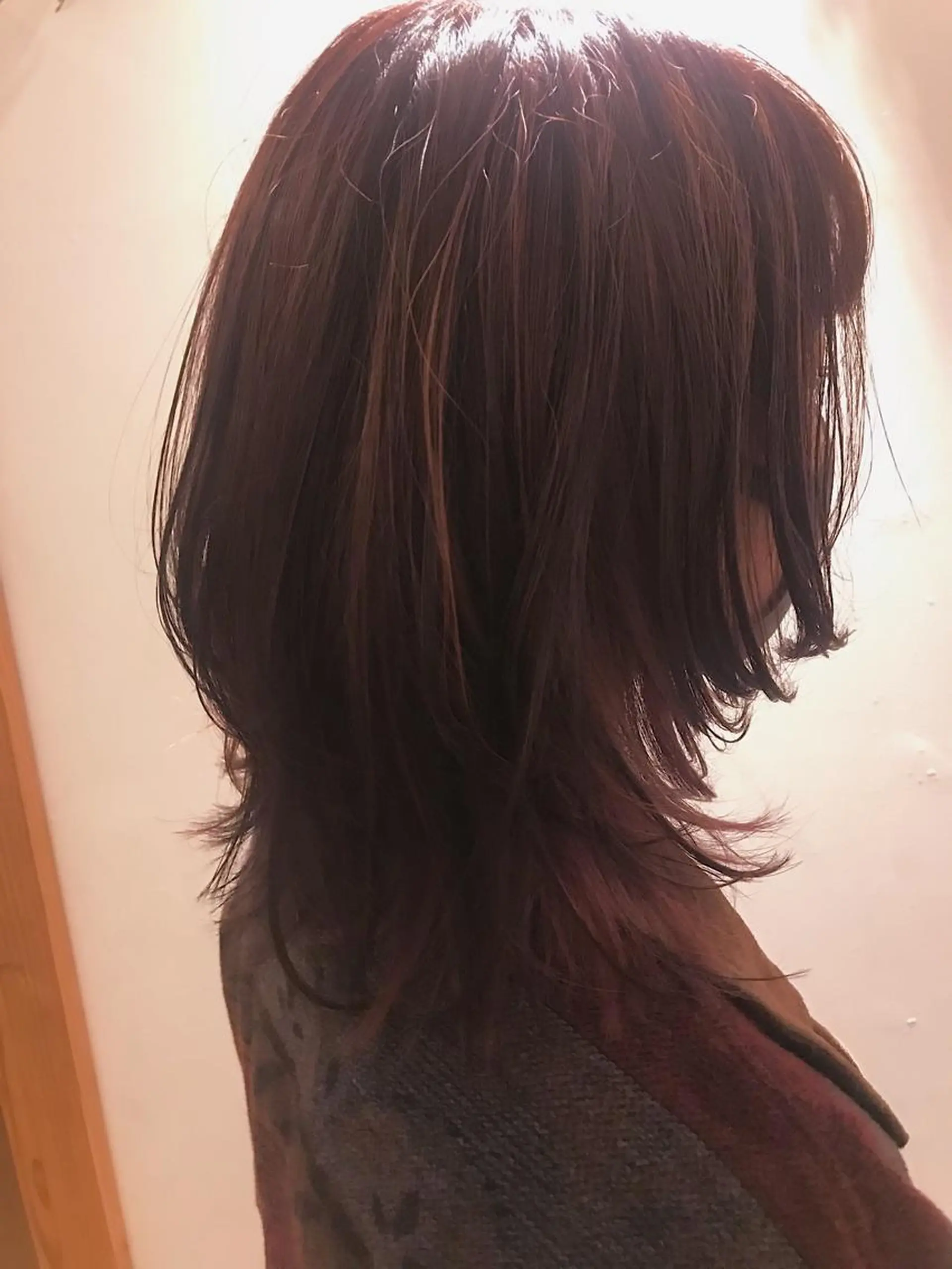 ミディアム カラー ピンクカラー ウルフカット enne /YUI🥣のヘアスタイル