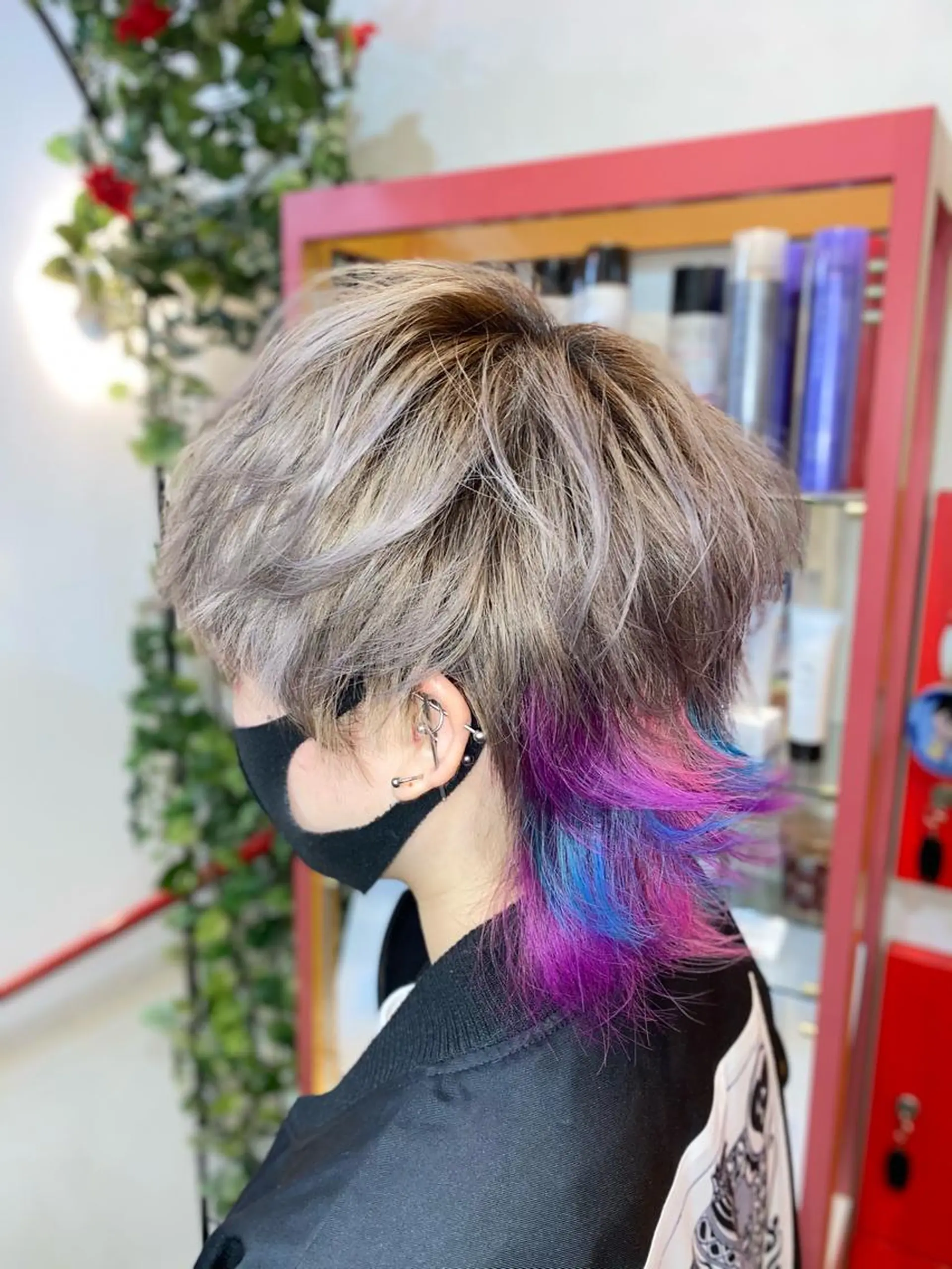 ショート ゆぴ☾‪/推しカラー /ハイトーンのヘアスタイル