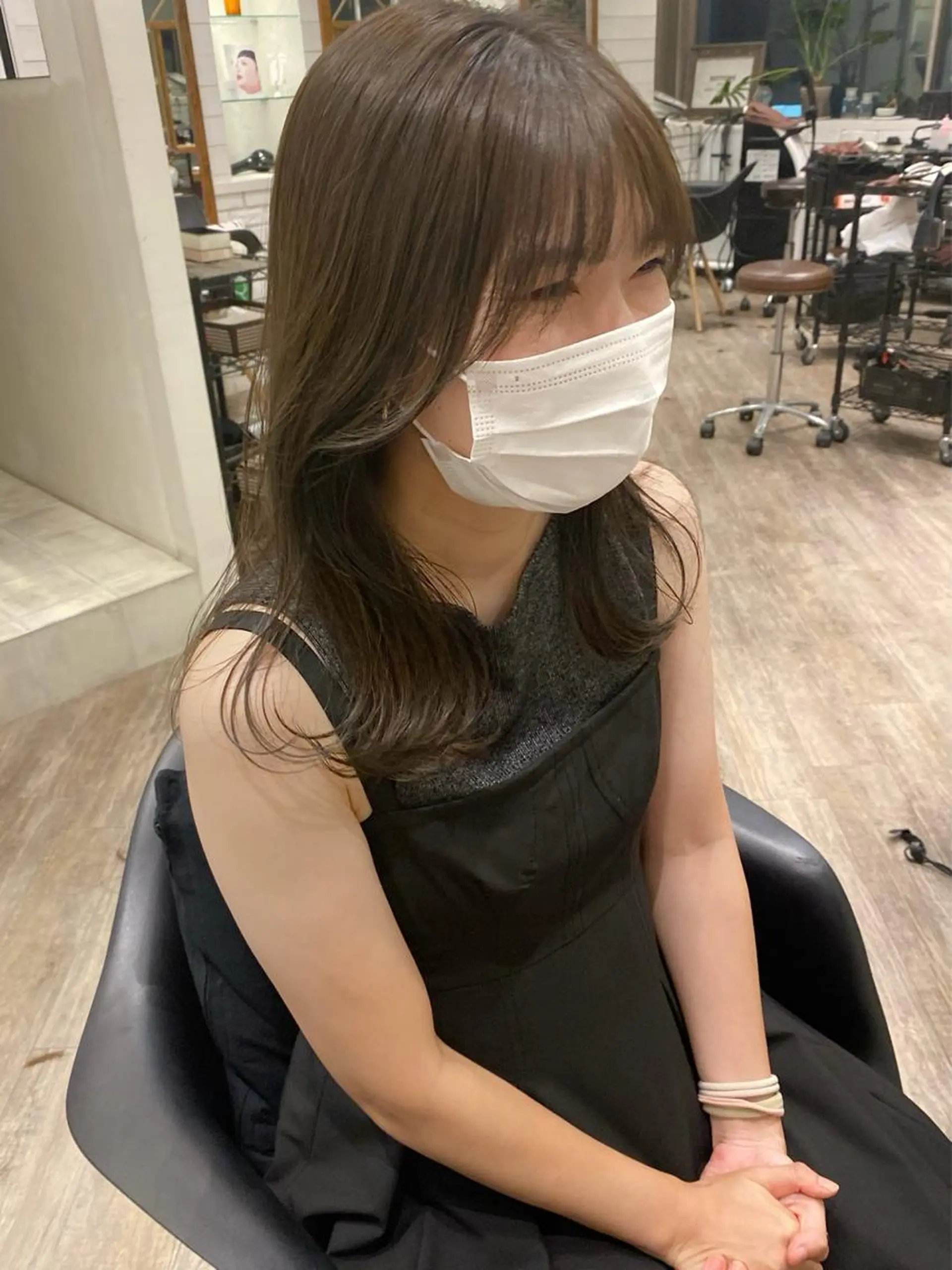 ロング カラー アディクシーカラー アッシュ アッシュグレー アッシュグレージュ グレージュ 🌟アレンジが似合う カラー🌟Rumiのヘアスタイル