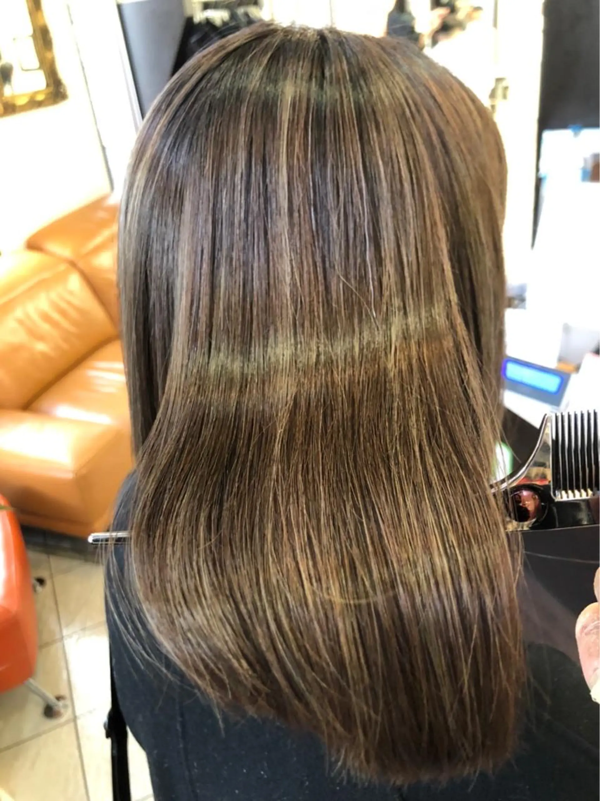 ミディアム カラー パーマ コレットヘアー 田中アヤノのヘアスタイル