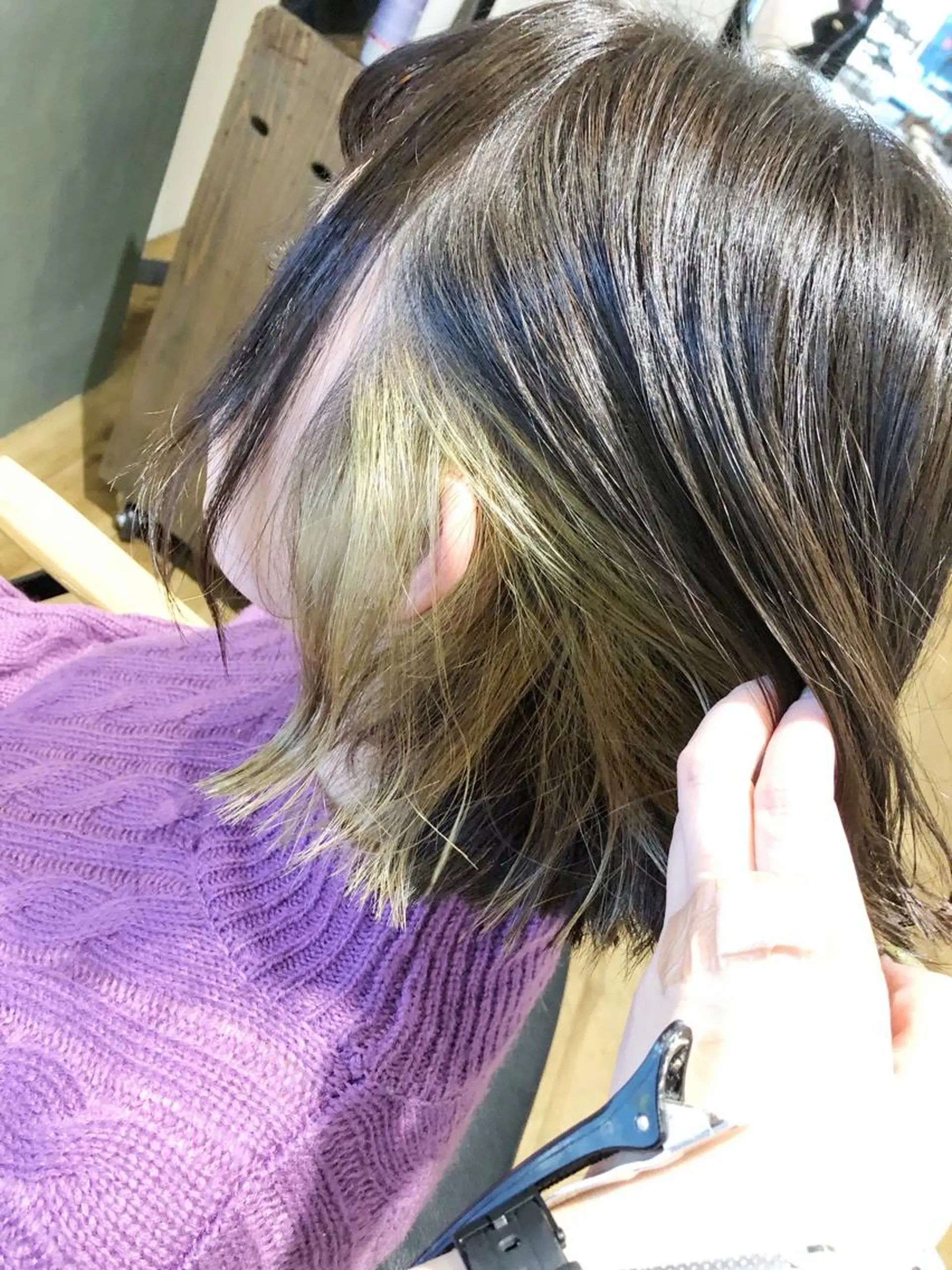 ショート カラー インナーカラー ミント ヘアカラー トリートメント ◇おの あすか◇のヘアスタイル