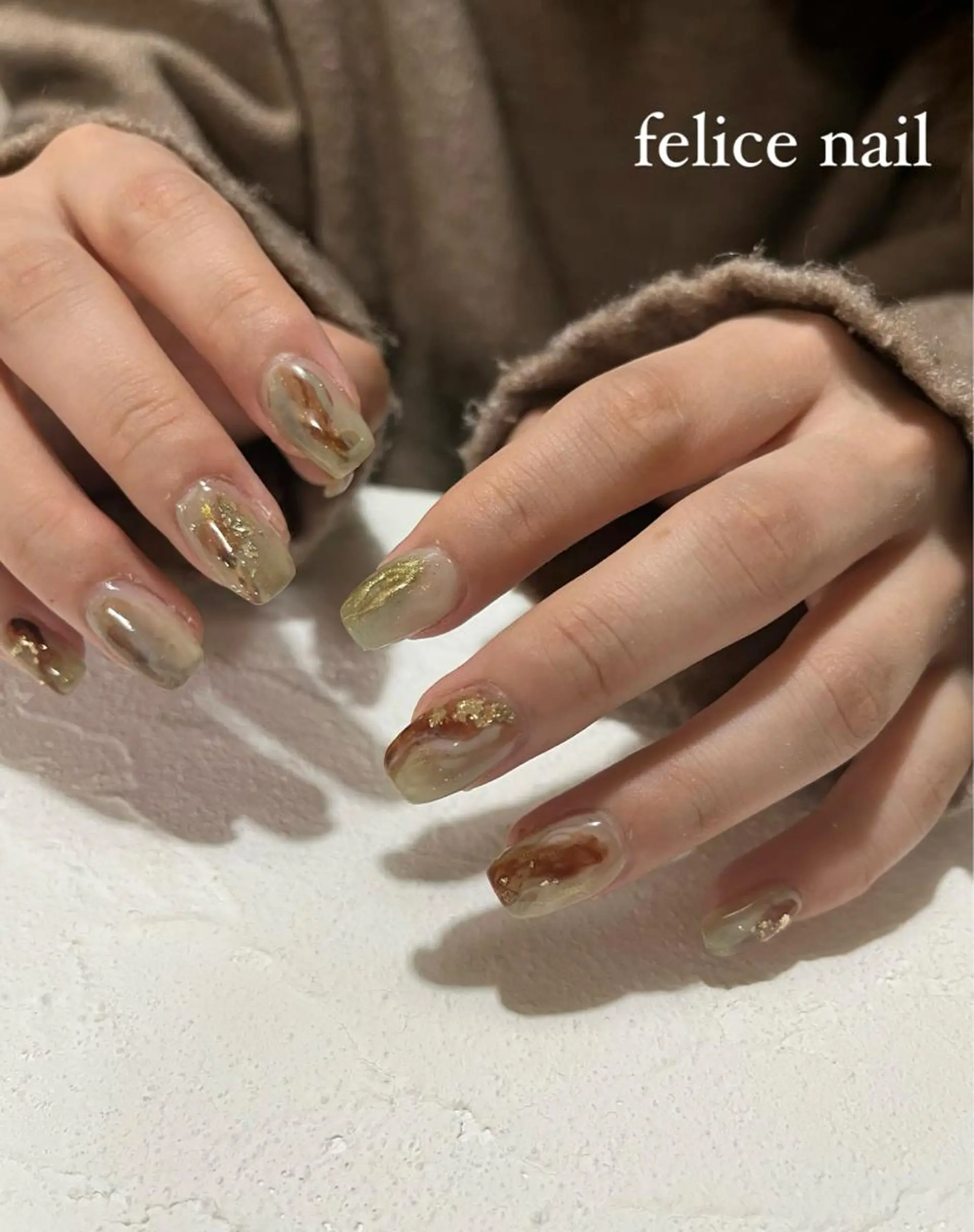 ネイル アートネイル ニュアンスネイル felice nailのネイルデザイン