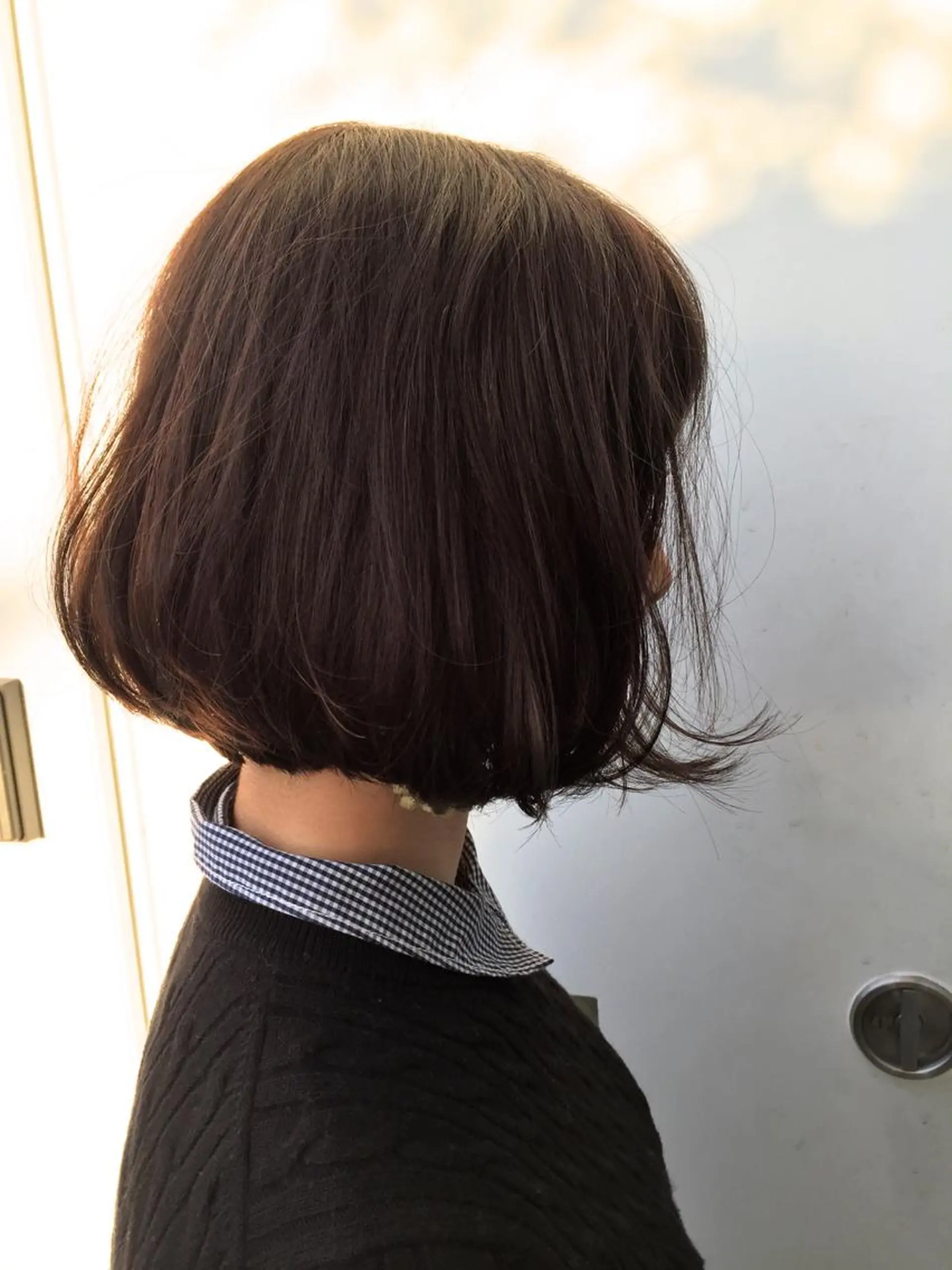 ショート カラー 前下がりボブ ボブ ヘアカラー トリートメント 武田 久司のヘアスタイル