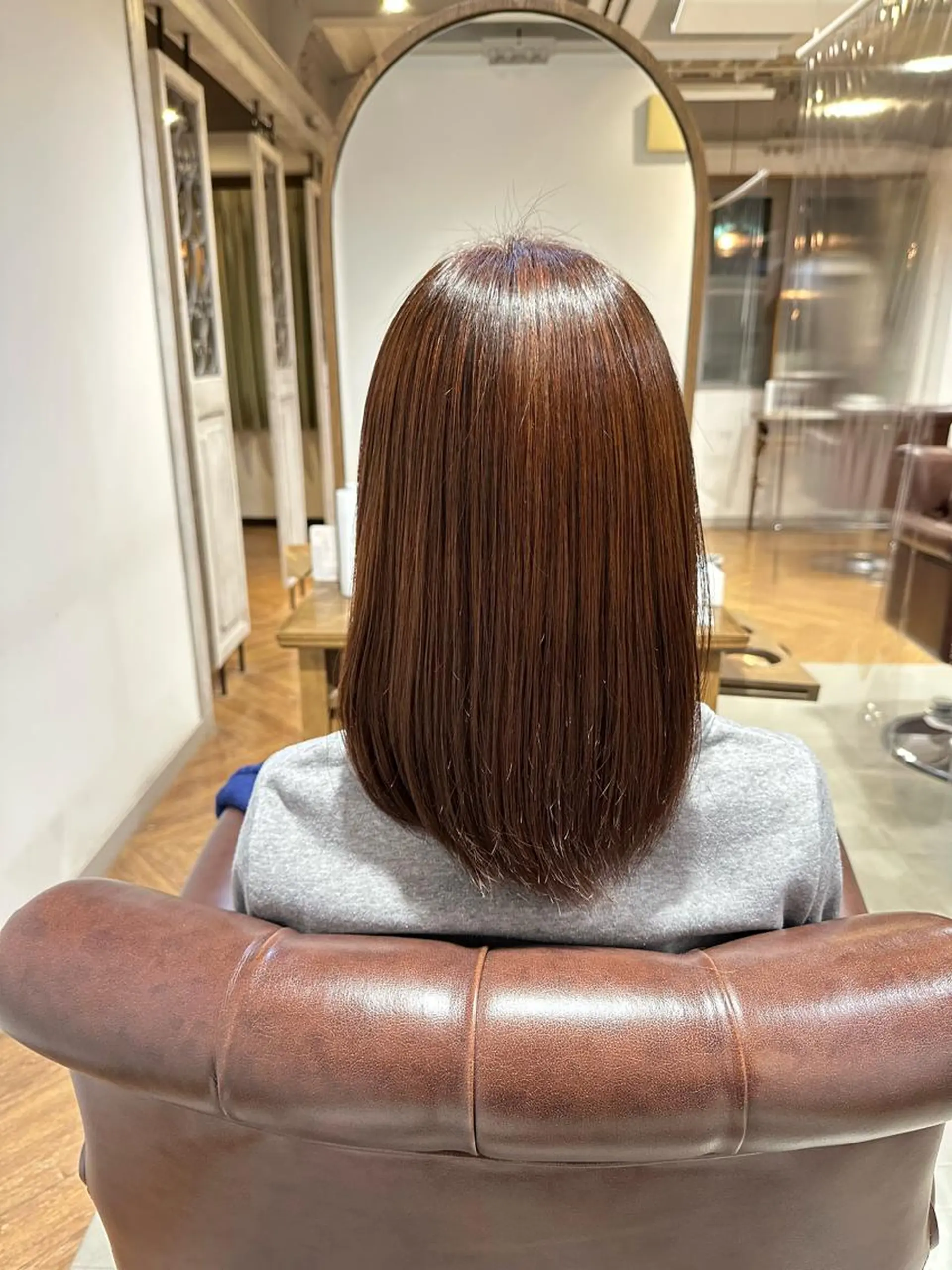 ミディアム カラー ブラウンカラー 馬渕 拓海のヘアスタイル