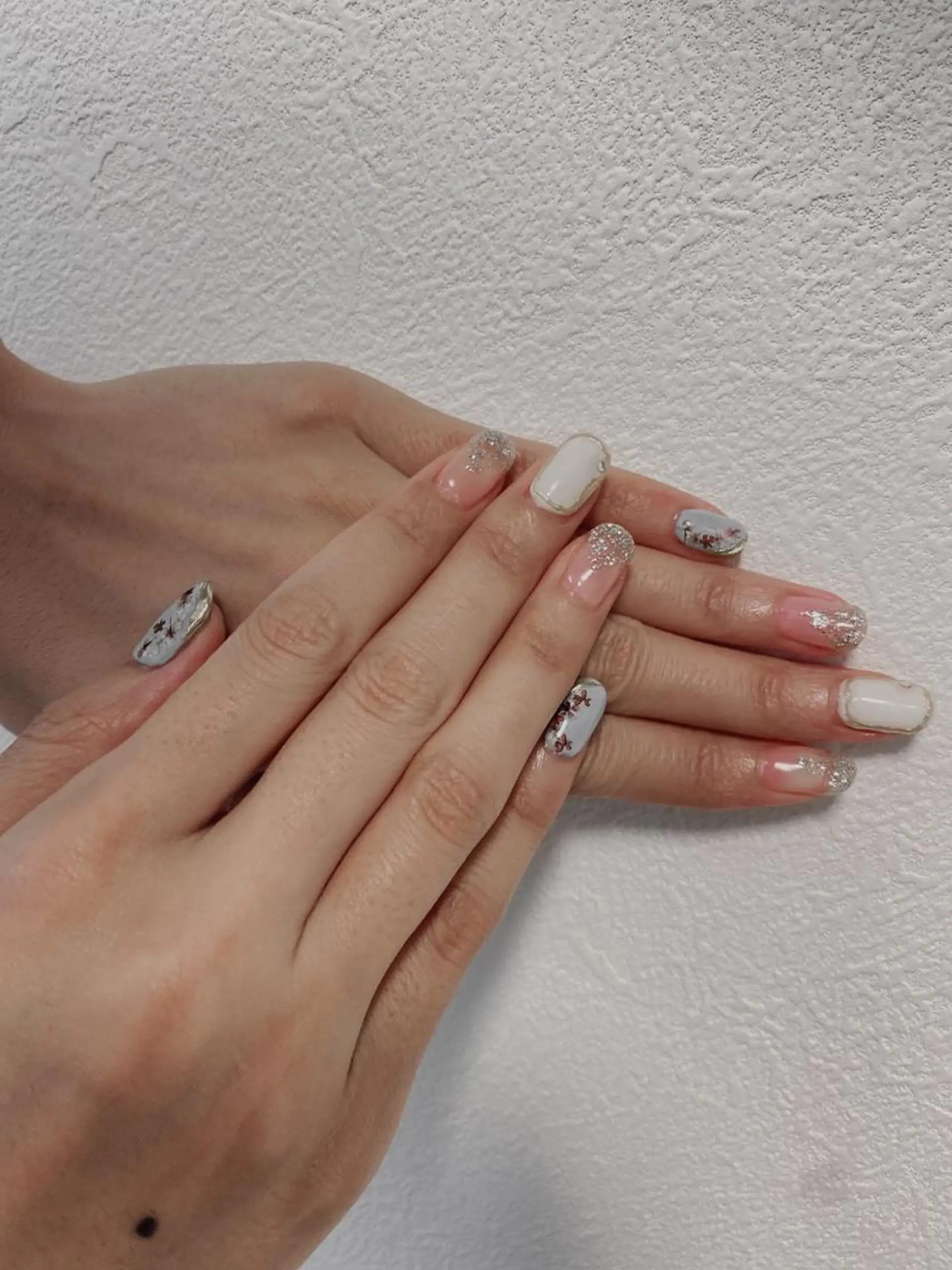 ネイル フラワーネイル ブライダルネイル ハンドネイル Nail_refrain所属・Nakajo Mikaのネイルデザイン