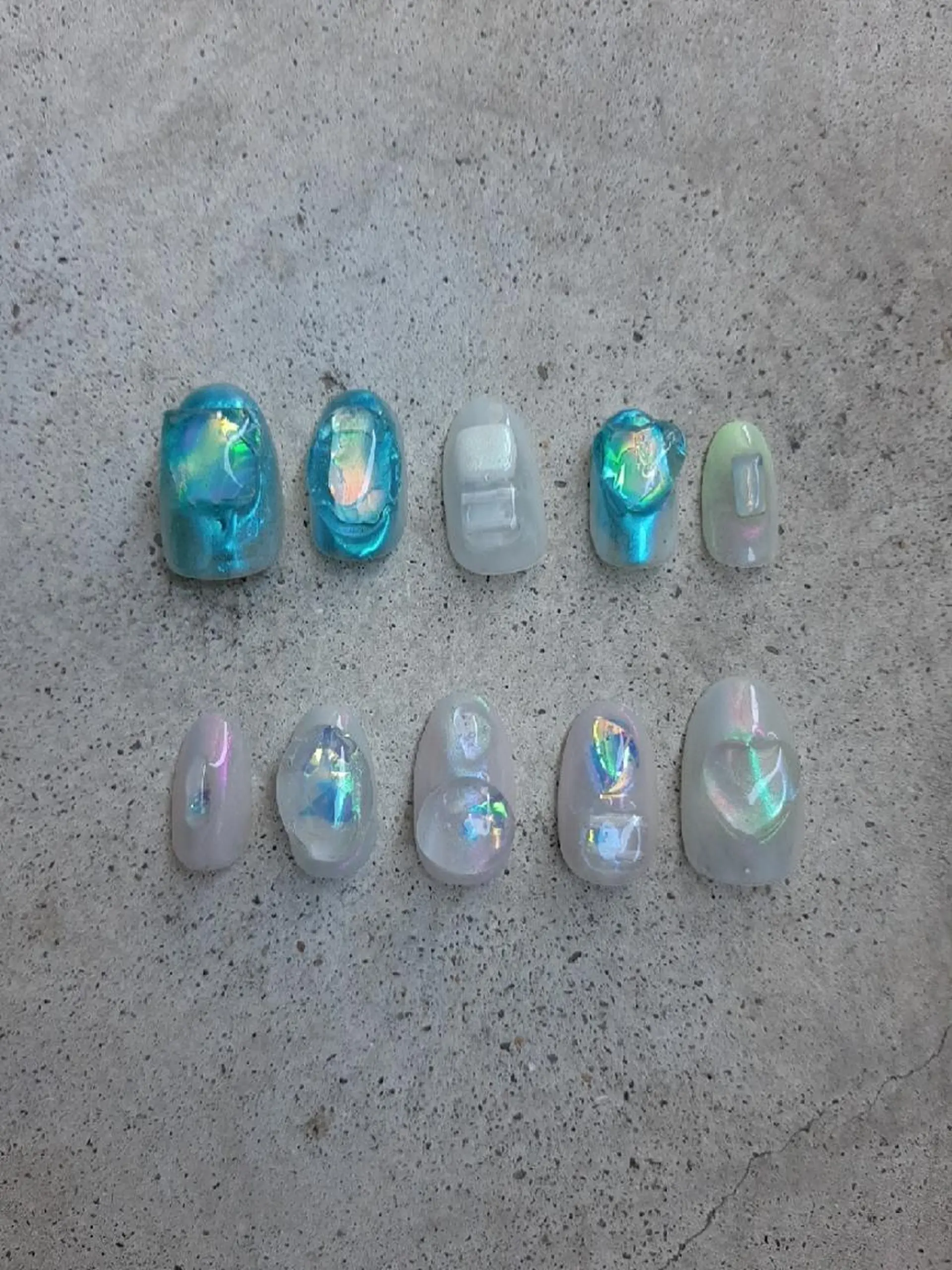 ネイル 氷ネイル・うるうるネイル 韓国ネイル ネイルチップ owlnail /持込みデザイン専門のネイルデザイン