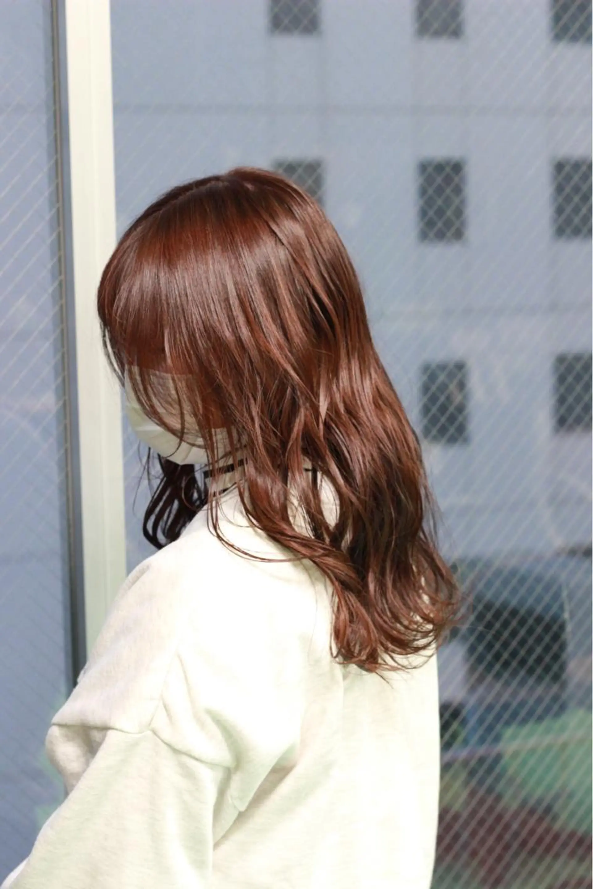 セミロング カラー ベージュカラー ピンクカラー ピンクベージュ ヘアカラー トリートメント Viage （ビアージュ）のヘアスタイル