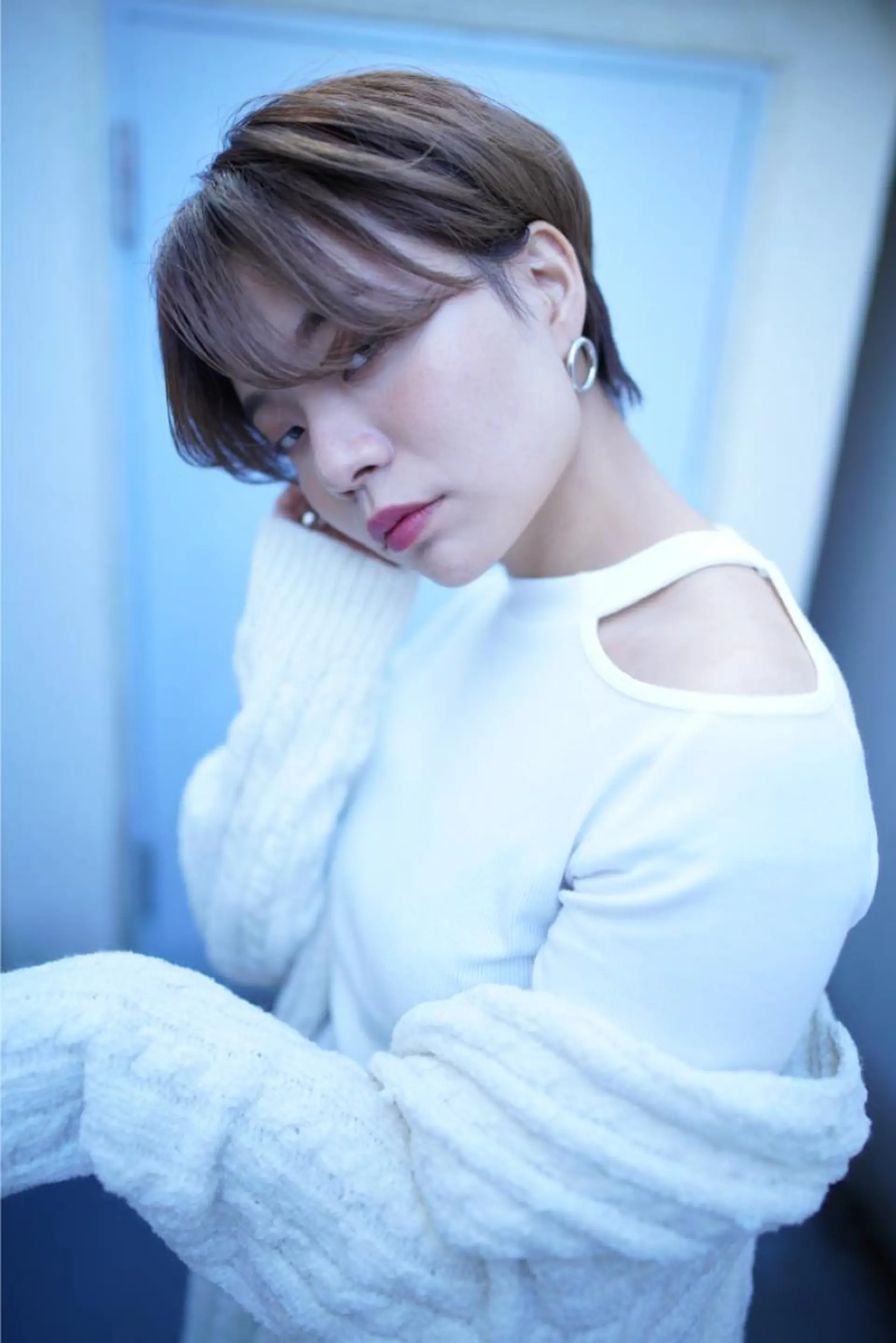 ショート カラー パーマ ヘアアレンジ メンズ キッズ ネイル マツエク・マツパ カット ヘッドスパ premier modelsのヘアスタイル