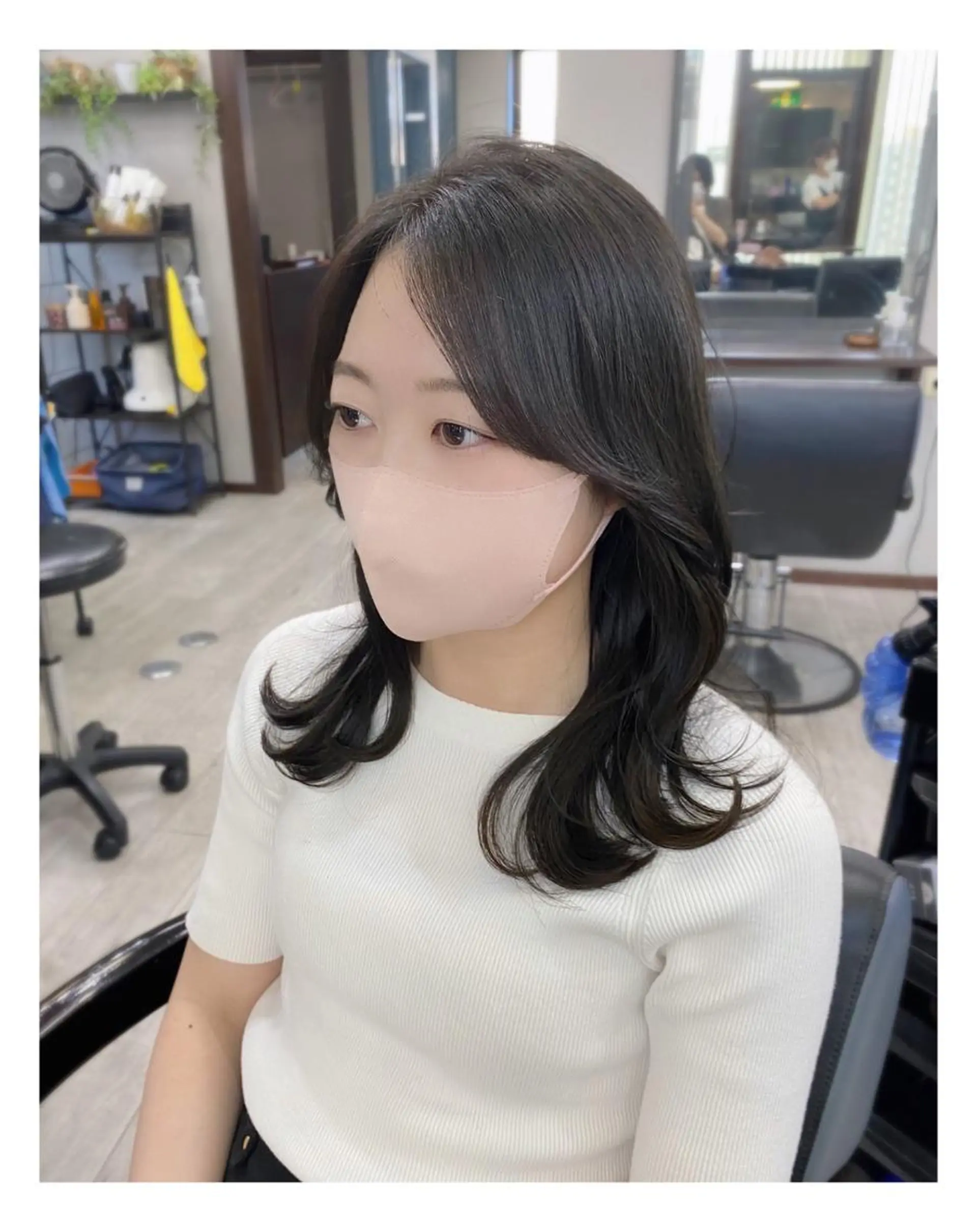 ミディアム カラー くびれヘア ＊横浜駅＊ 金子 誠也のヘアスタイル