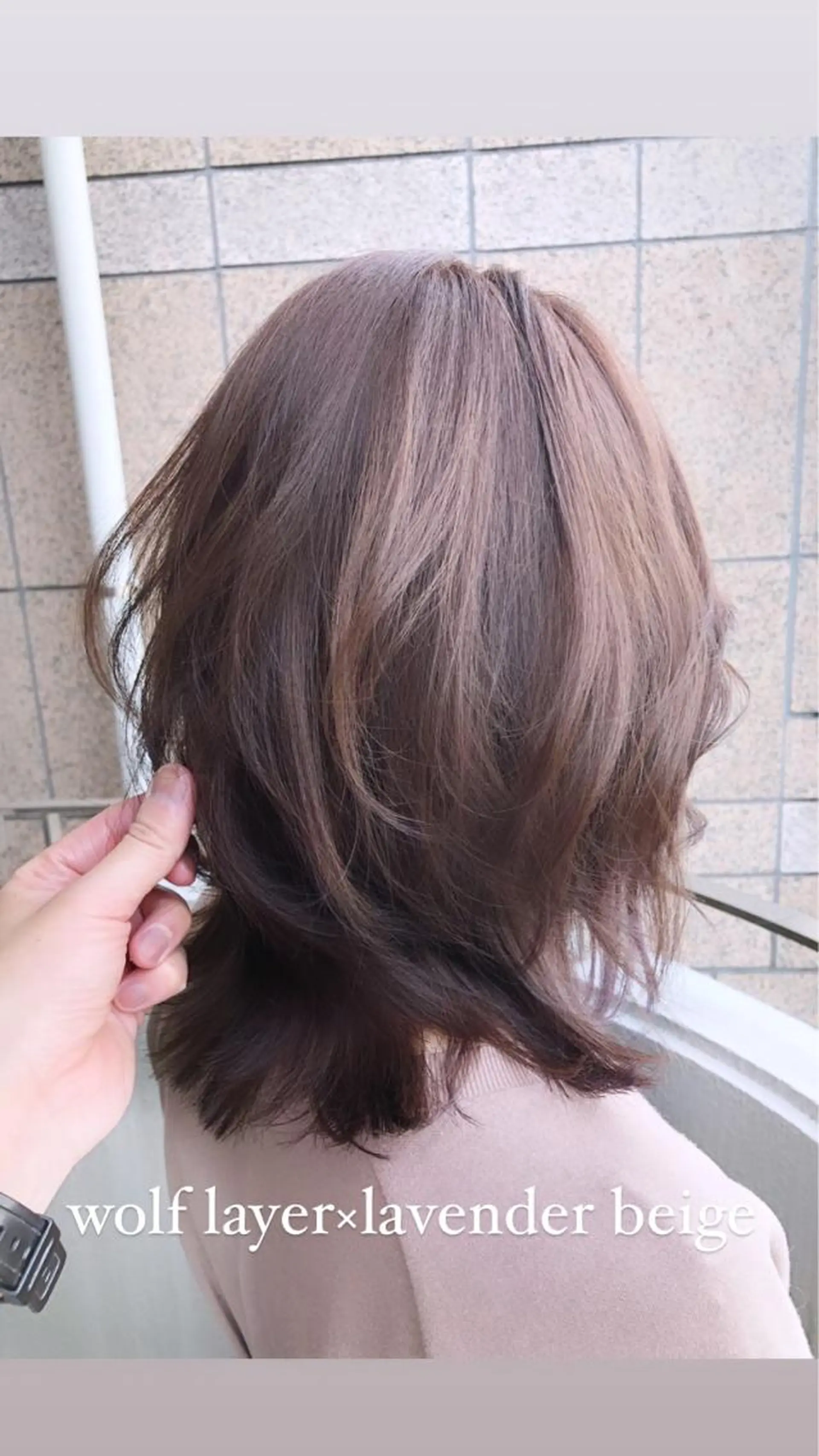 ミディアム カラーアンドケアリタ kitamuuuのヘアスタイル