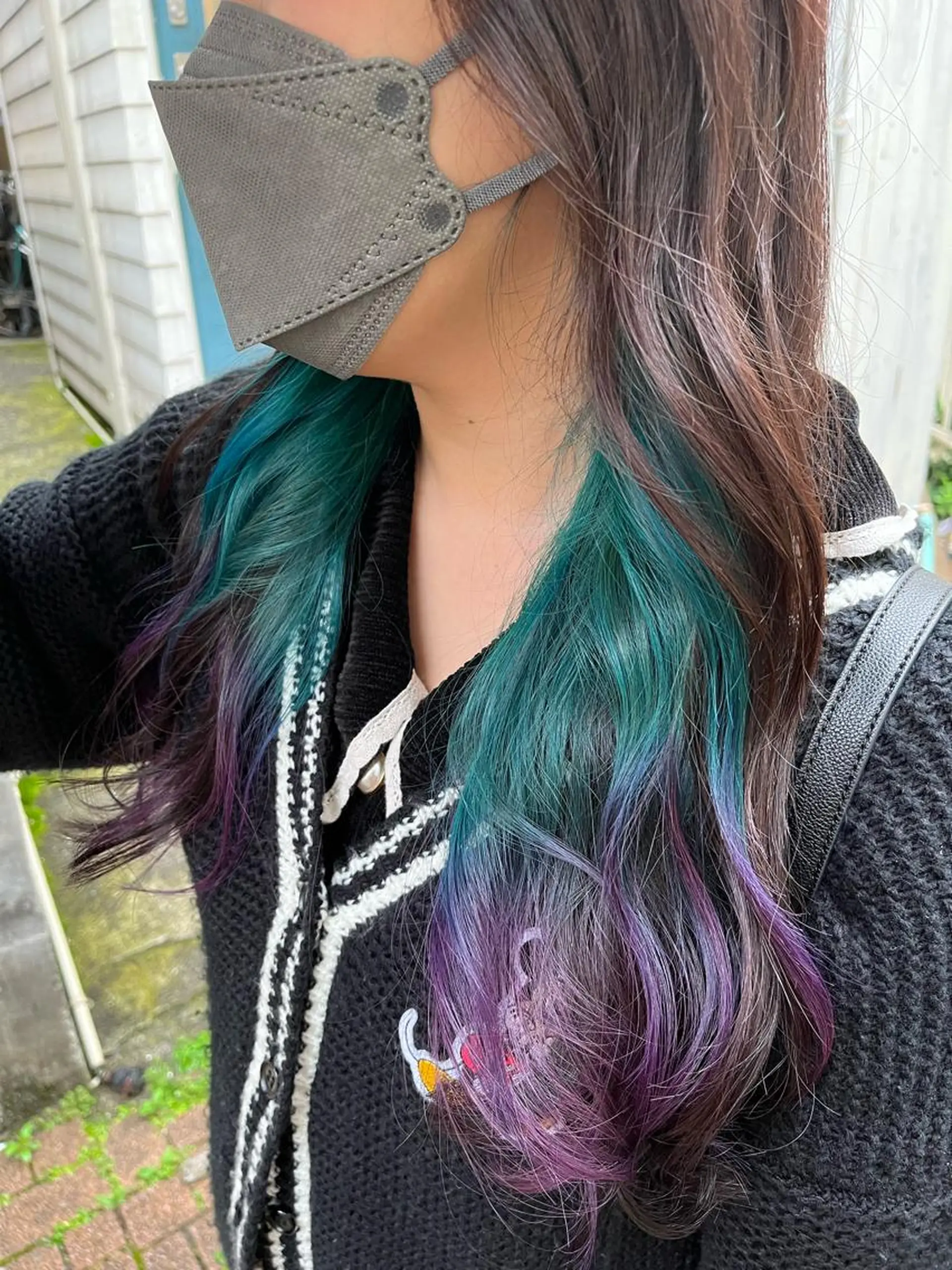 ロング カラー ショートボブ アッシュ バレイヤージュ ミストバング ベージュカラー カット ヘアカラー トリートメント 原宿サロン代表 デザインカラー伊藤卓のヘアスタイル