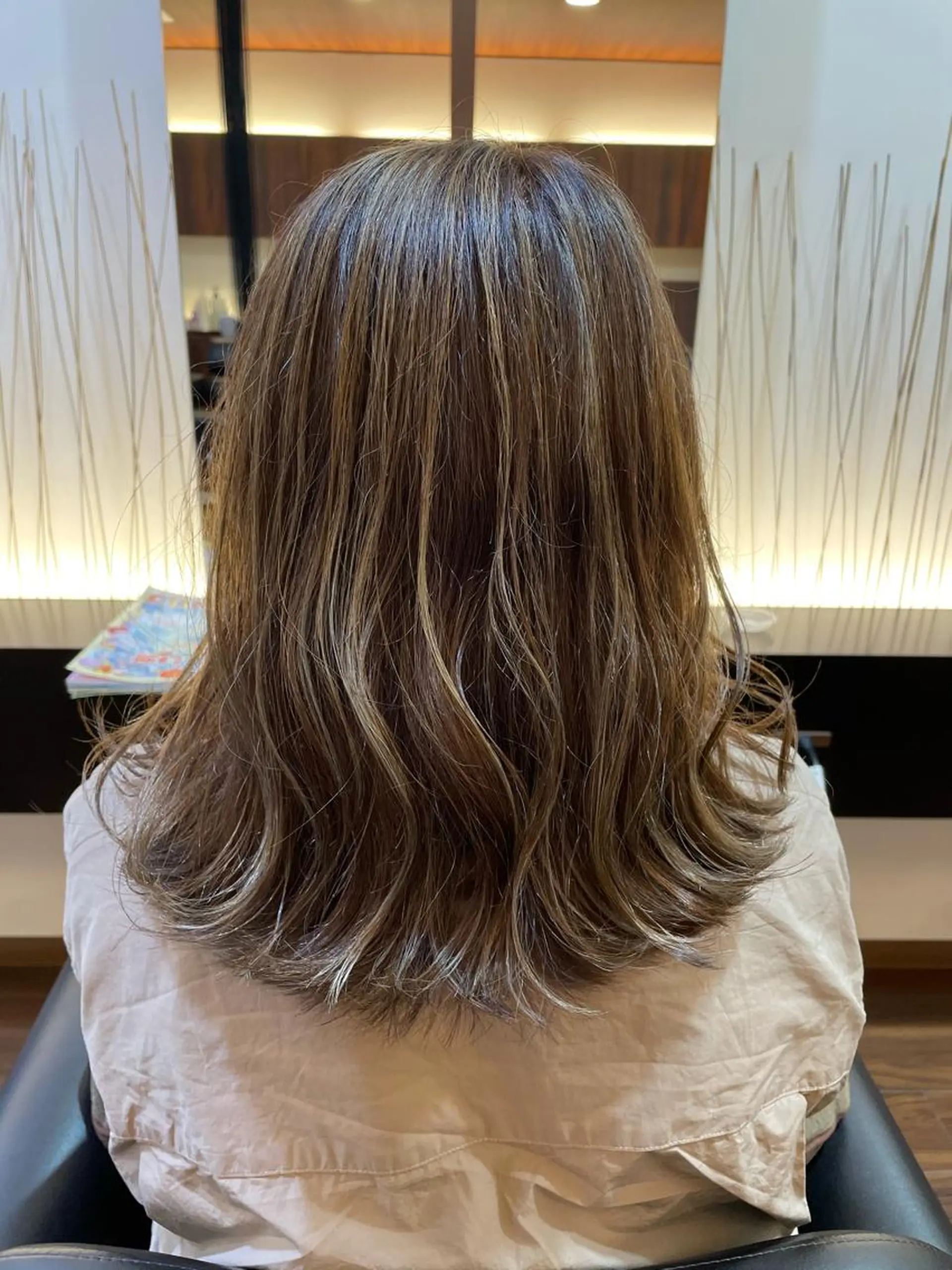 ミディアム カラー カット ヘアカラー miho 🌼🌼🌼のヘアスタイル