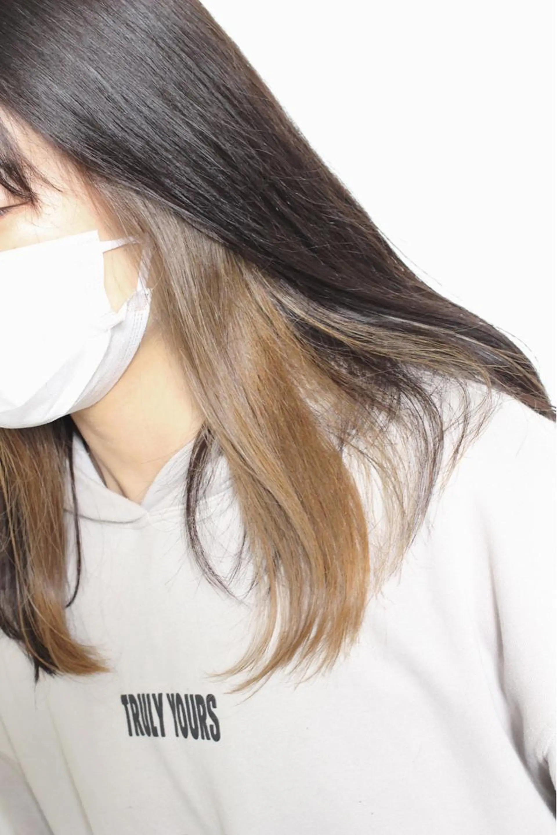 ミディアム カラー ベージュカラー ヘアカラー 土居 正季のヘアスタイル