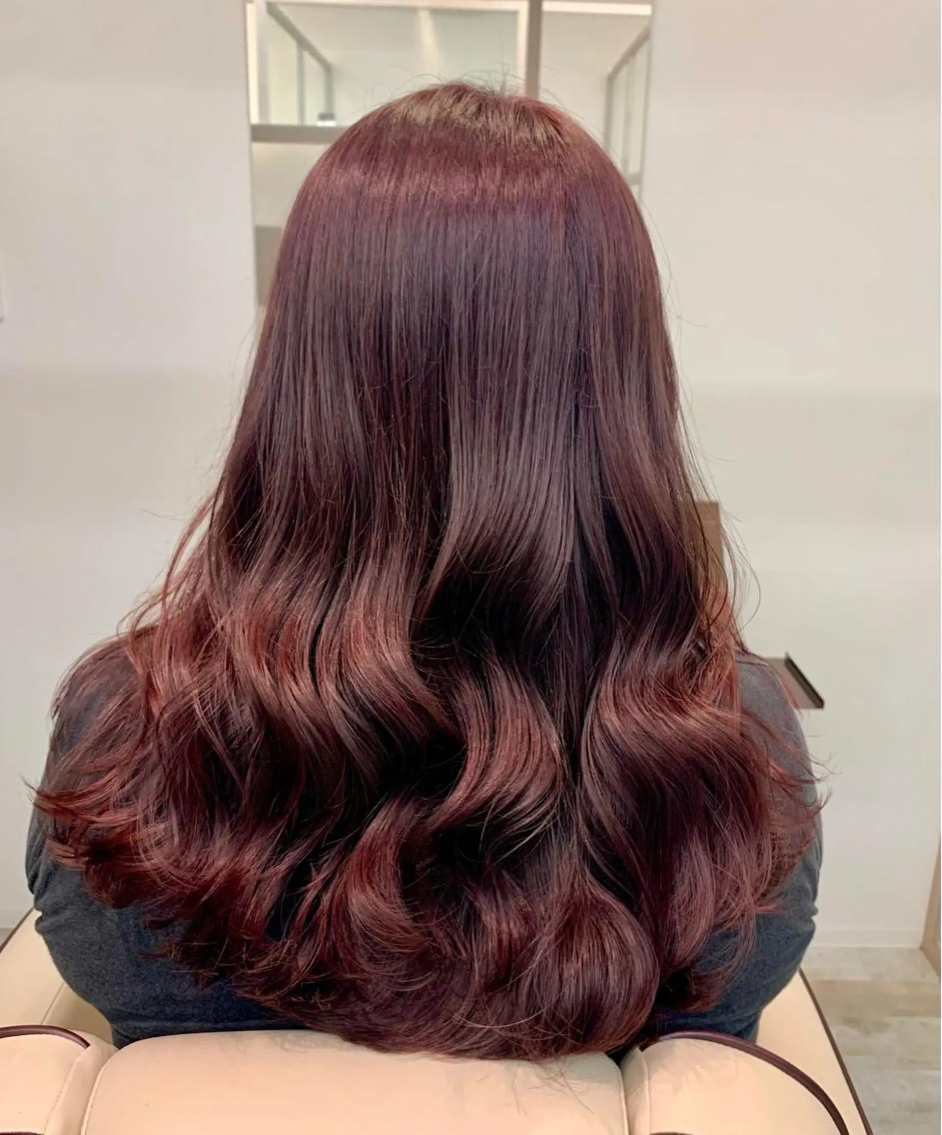 ロング カラー 垢抜け 雰囲気アップ ふにゅう ののかのヘアスタイル