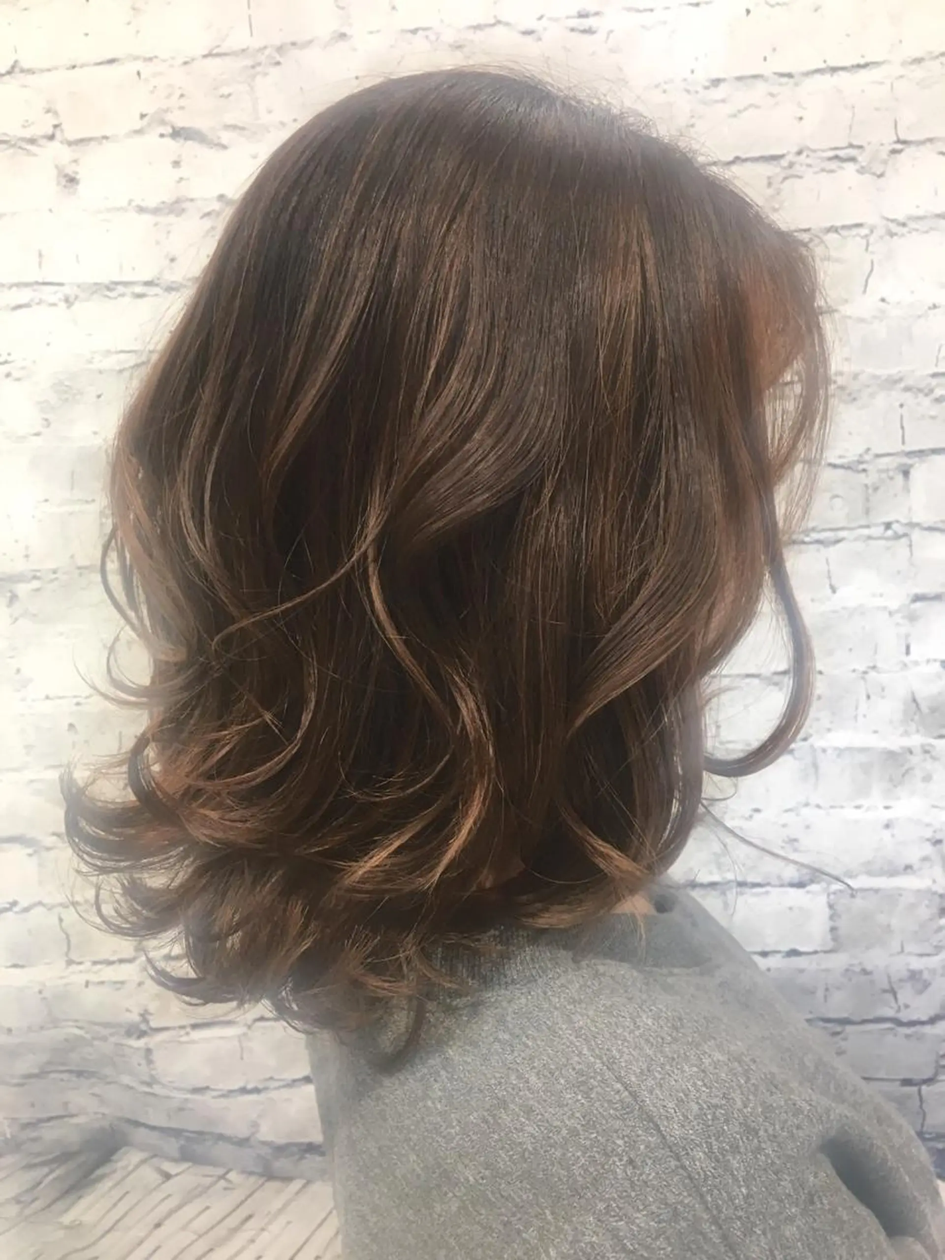 ミディアム カット ヘアカラー トリートメント 瀧本 顕のヘアスタイル