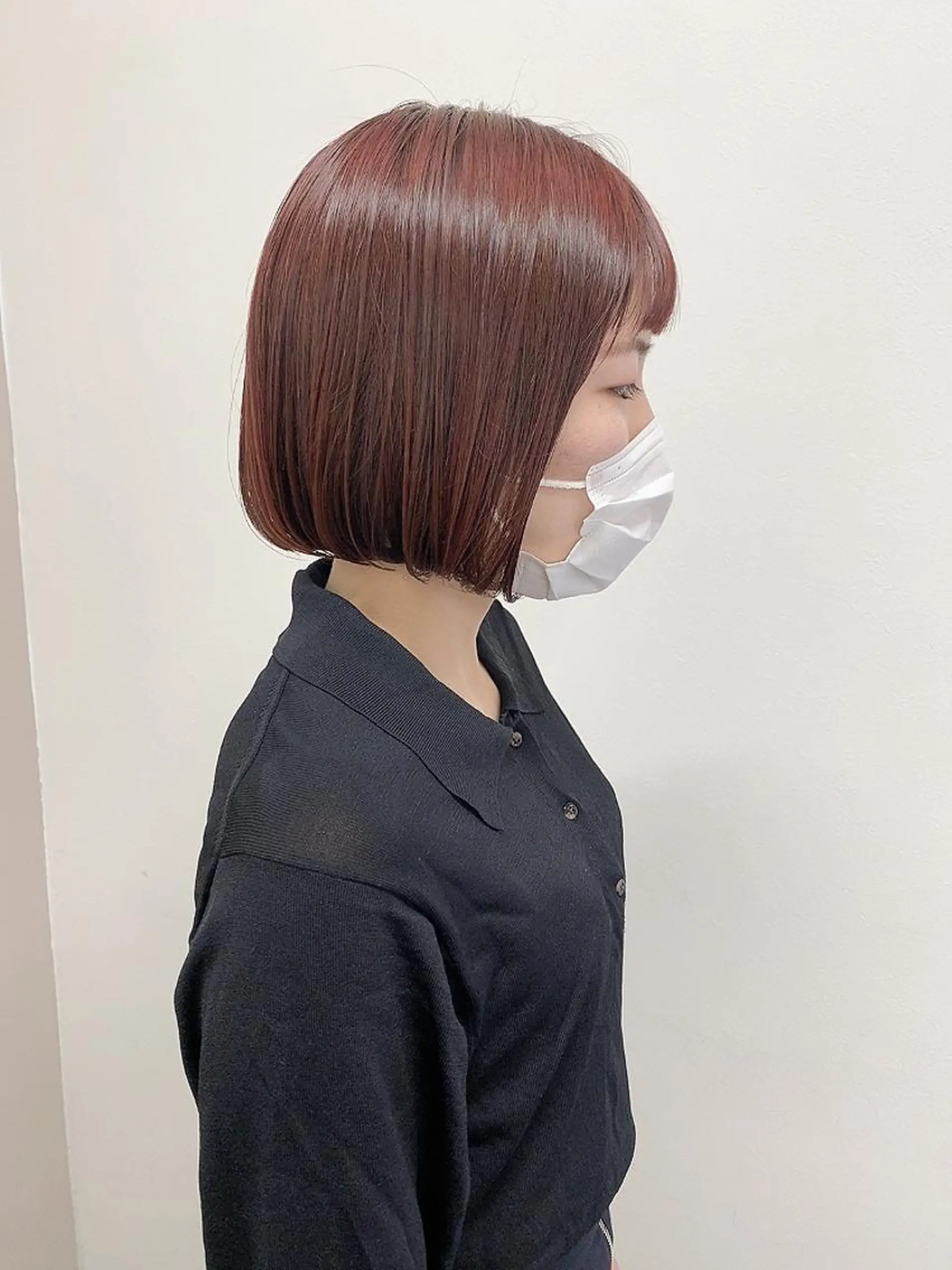 ショート カラー カット ヘアカラー トリートメント 肌に馴染む暗髪 梅田・増田のヘアスタイル