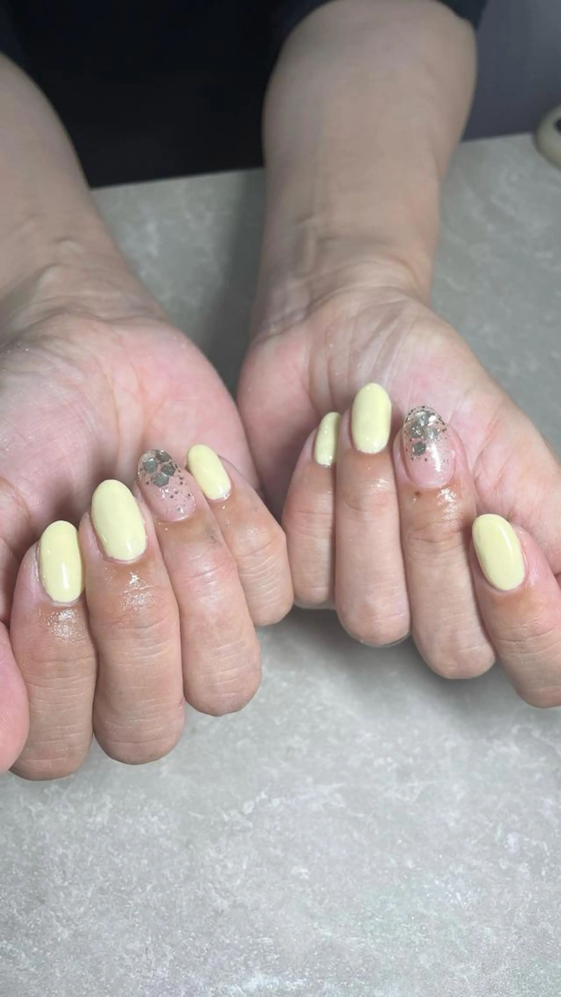 ネイル ラメ(グリッター) ワンカラーネイル ハンドネイル フットネイル LINXS aosaのネイルデザイン