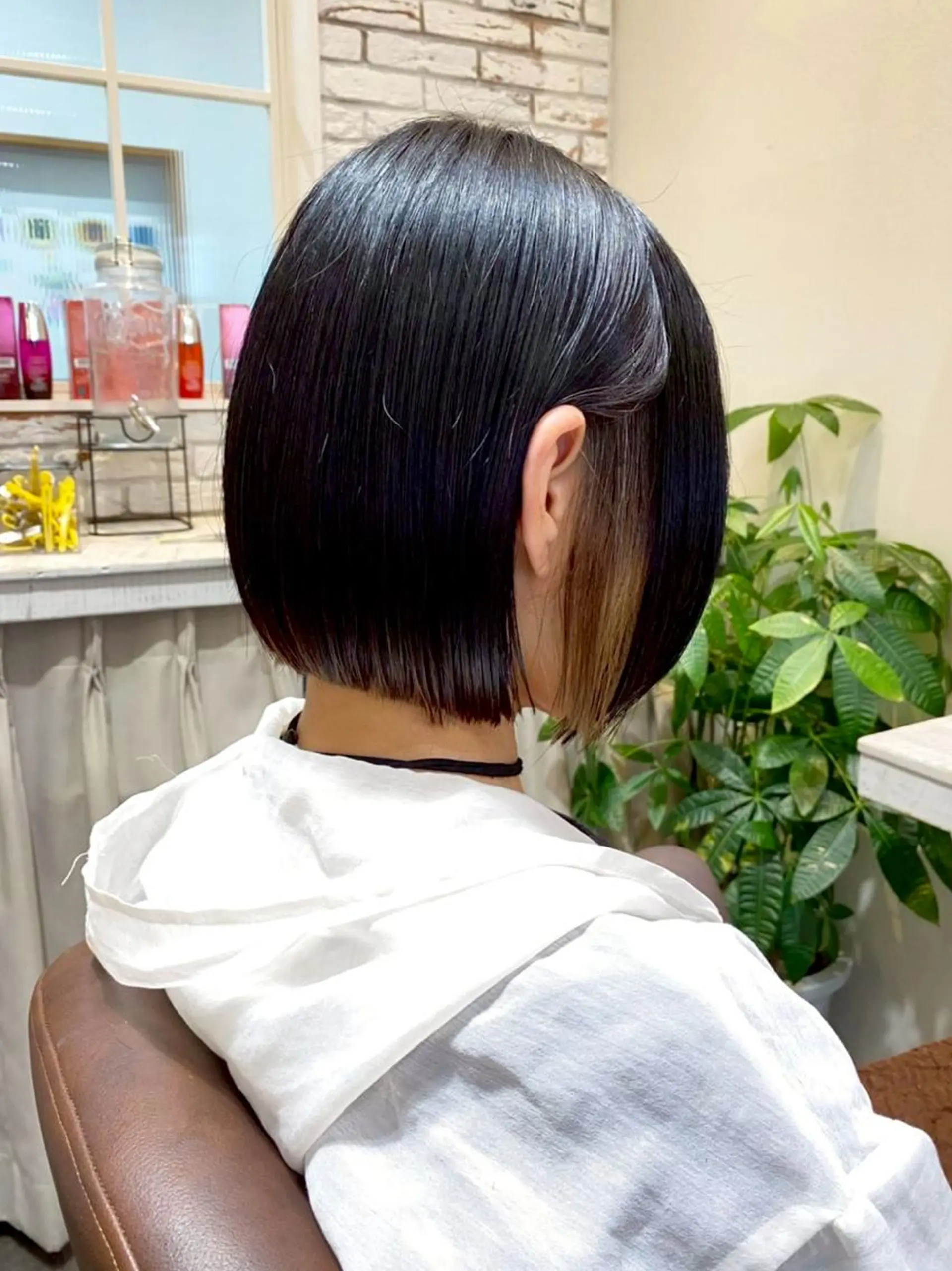 ショート ボブ カット ヘアカラー トリートメント nao*c北大和店 スタイリスト担当のヘアスタイル