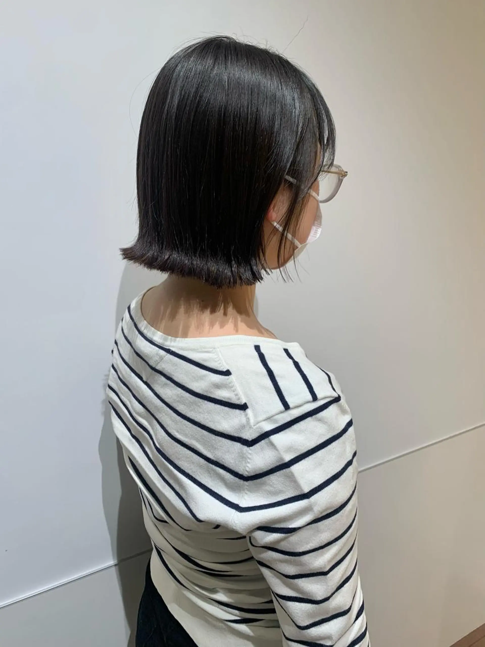 ショート 切りっぱなしボブ ボブ 片岡 由依のヘアスタイル