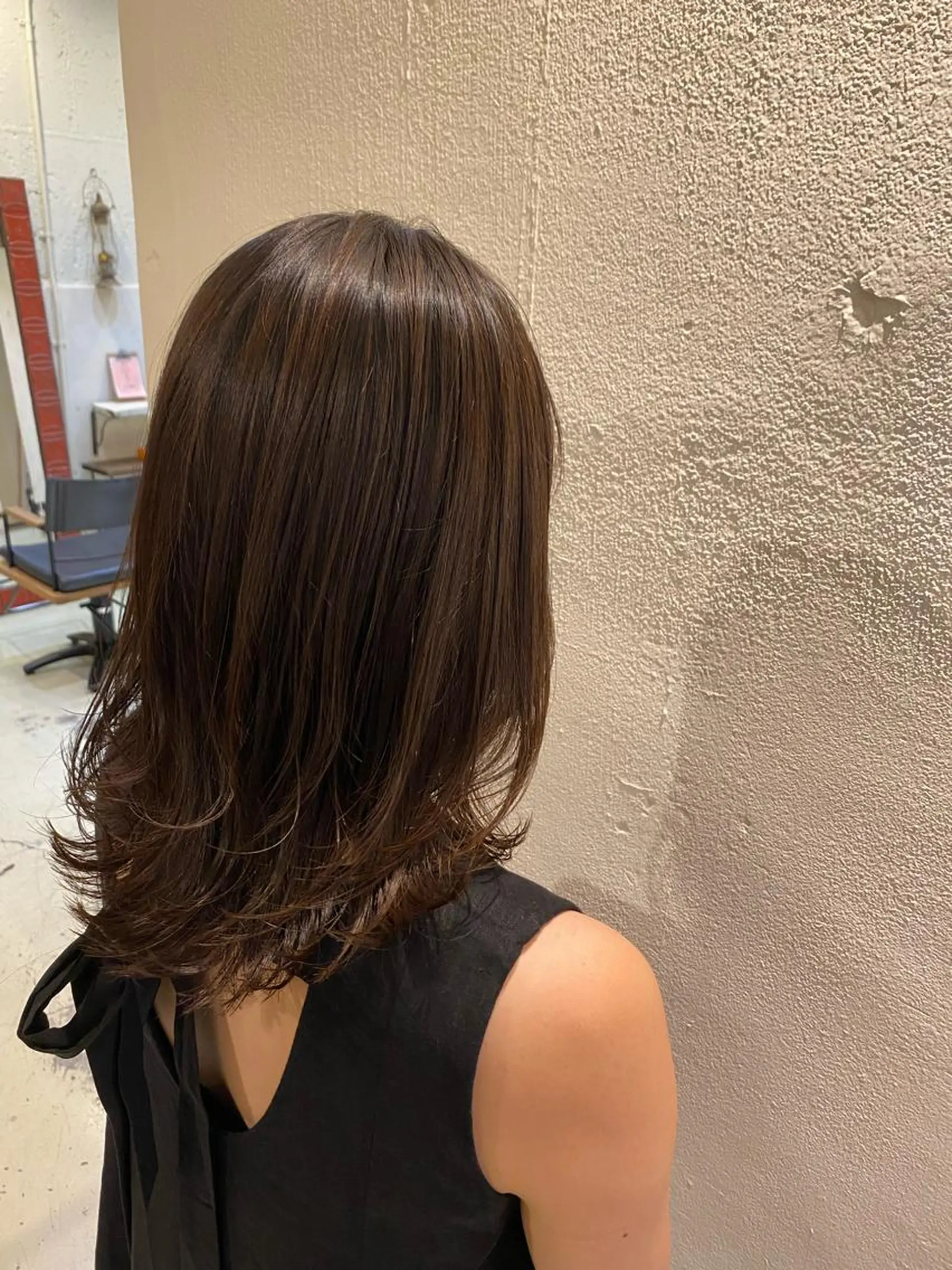 セミロング 谷九/天王寺/上本町 ショート/ボブ/北川のヘアスタイル