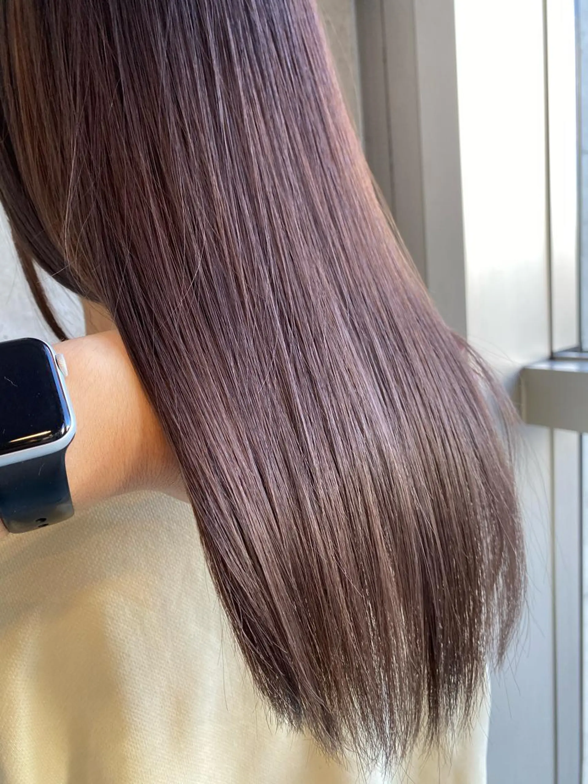 ロング カラー ベージュカラー ヘアカラー トリートメント 大栗 佑也  髪質改善のヘアスタイル