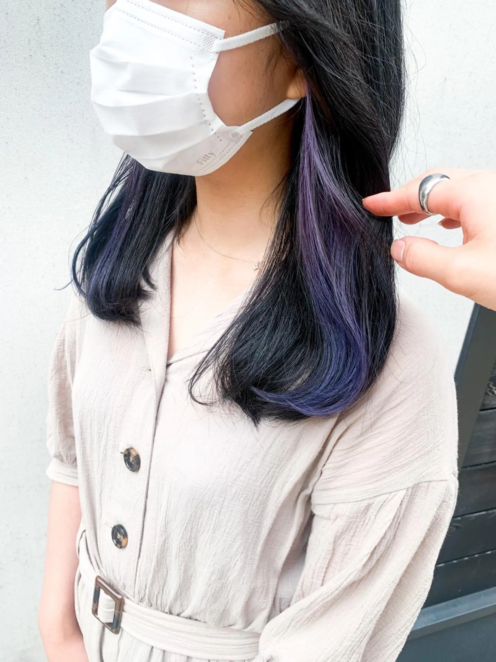 セミロング カラー ヘアアレンジ ブリーチ ヘアカラー トリートメント yuka .のヘアスタイル