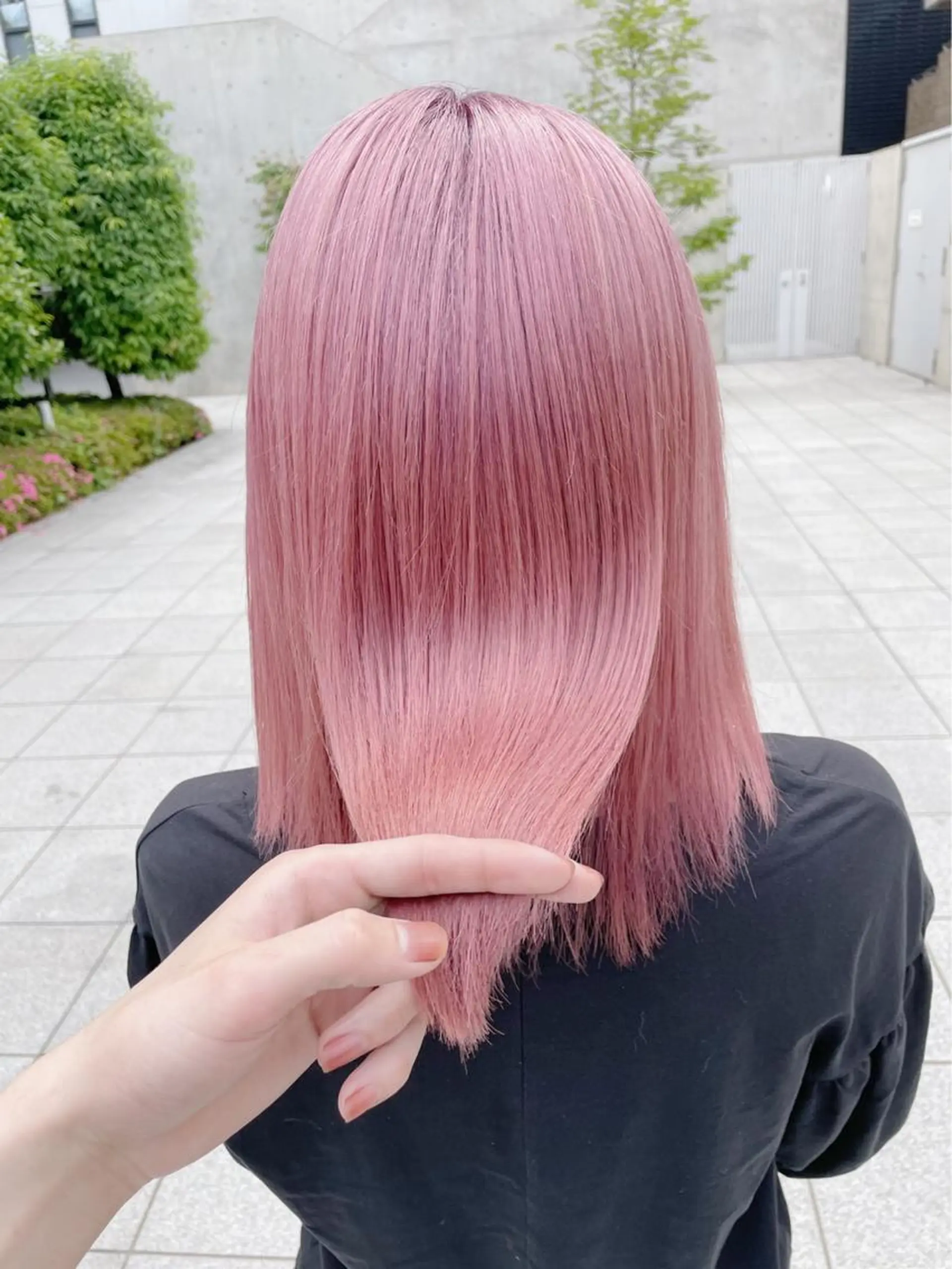 セミロング カラー アッシュ アッシュグレー アッシュグレージュ バレイヤージュ ミストバング 🧸ミルクティー🧸 kousei🧸のヘアスタイル