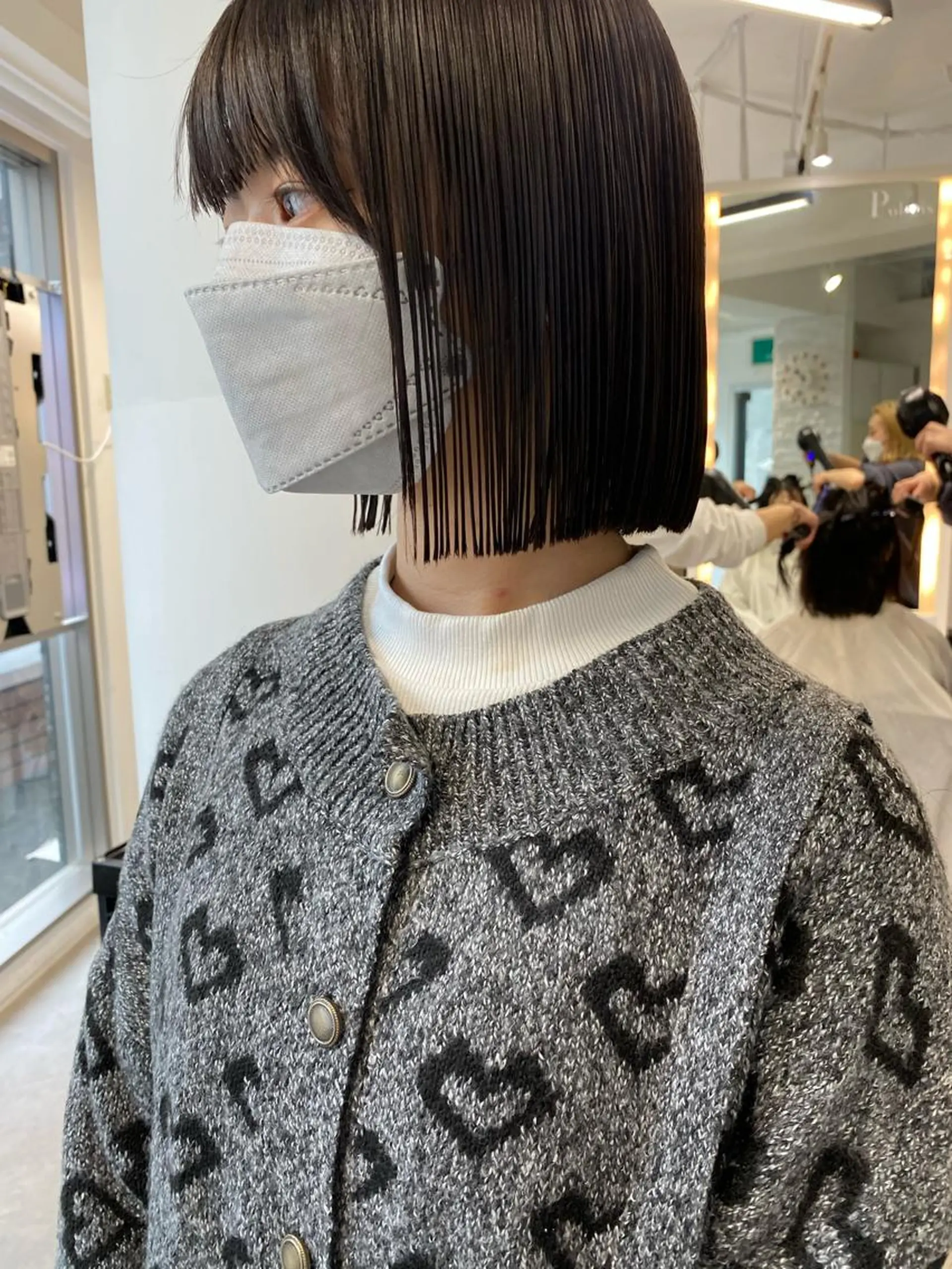 ショート カラー カット ヘアカラー トリートメント センターパート/ 暖色カラーayuのヘアスタイル