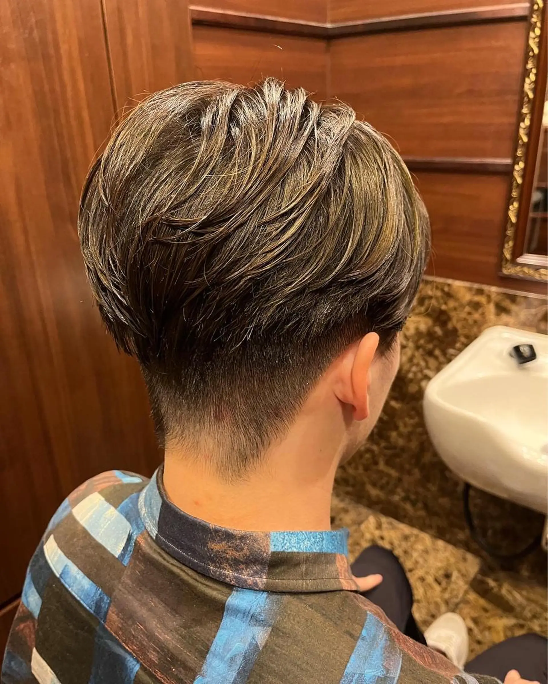 ミディアム メンズ 寺本 竜也のヘアスタイル