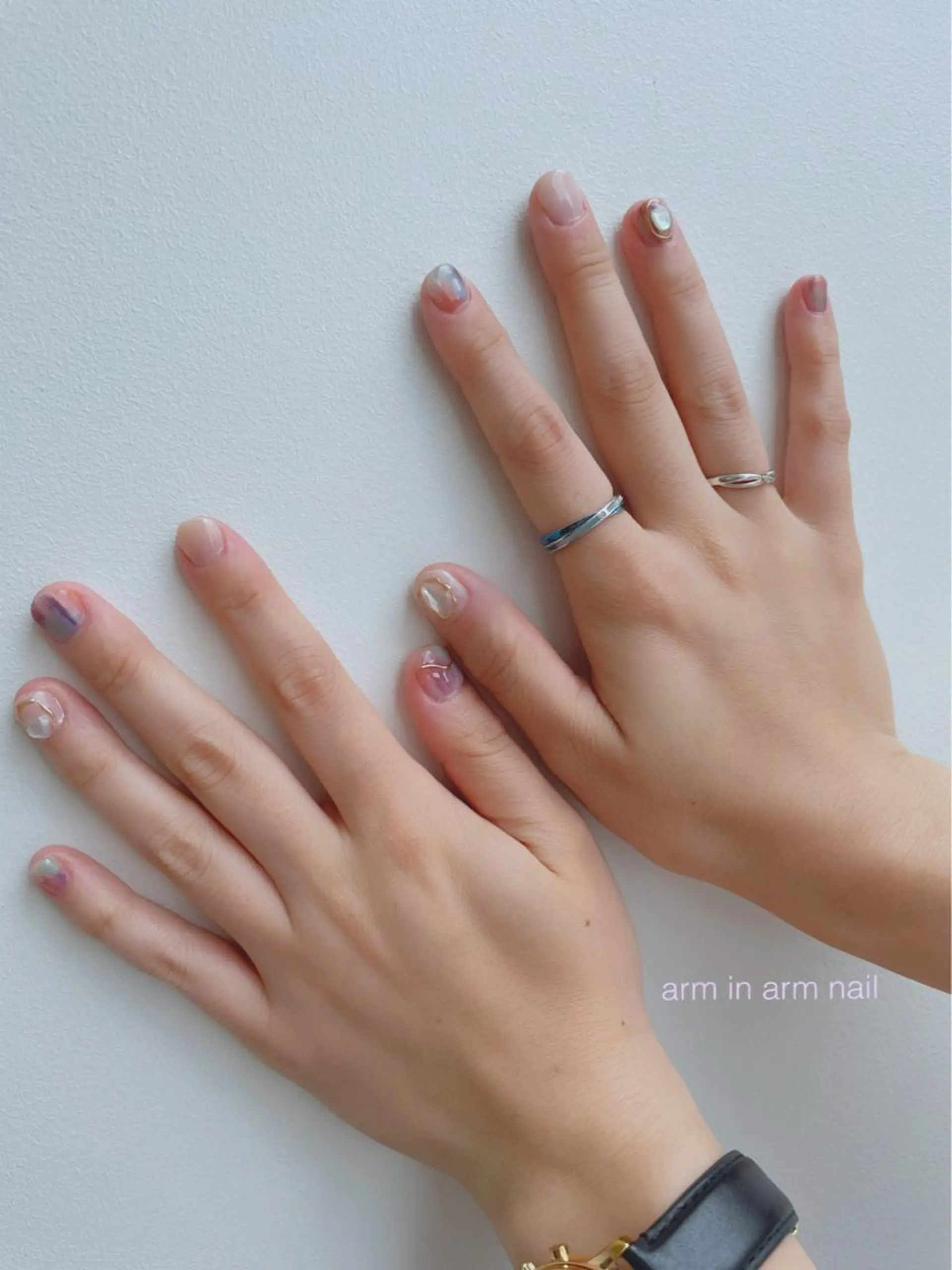 ネイル arm in arm ︎✿Yamamotoのマツエク・マツパデザイン