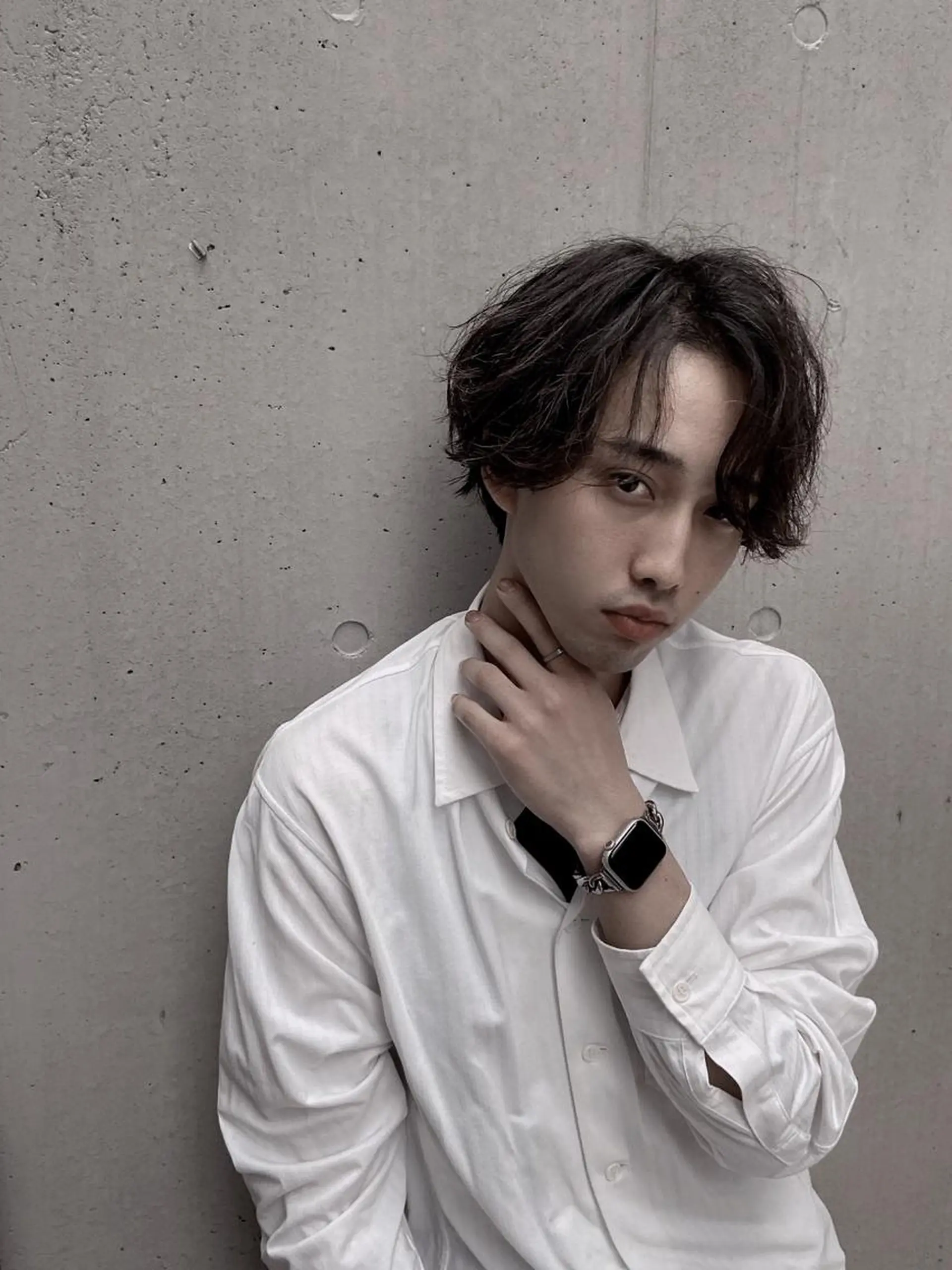 パーマ メンズ センターパート カット パーマ トリートメント メンズ縮毛矯正 ♠️店長下平隼人のヘアスタイル