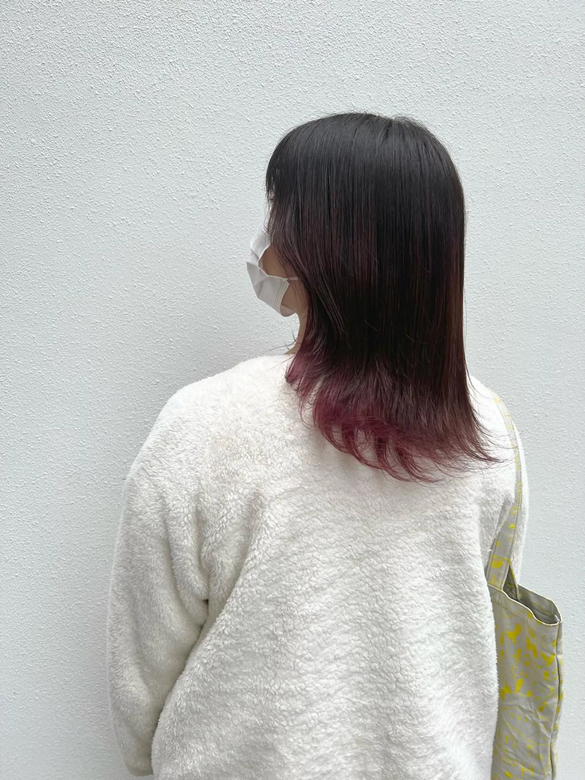 ミディアム カラー ヘアアレンジ ピンクカラー ピンクパープル パープルカラー 「sumi」 AMIのヘアスタイル