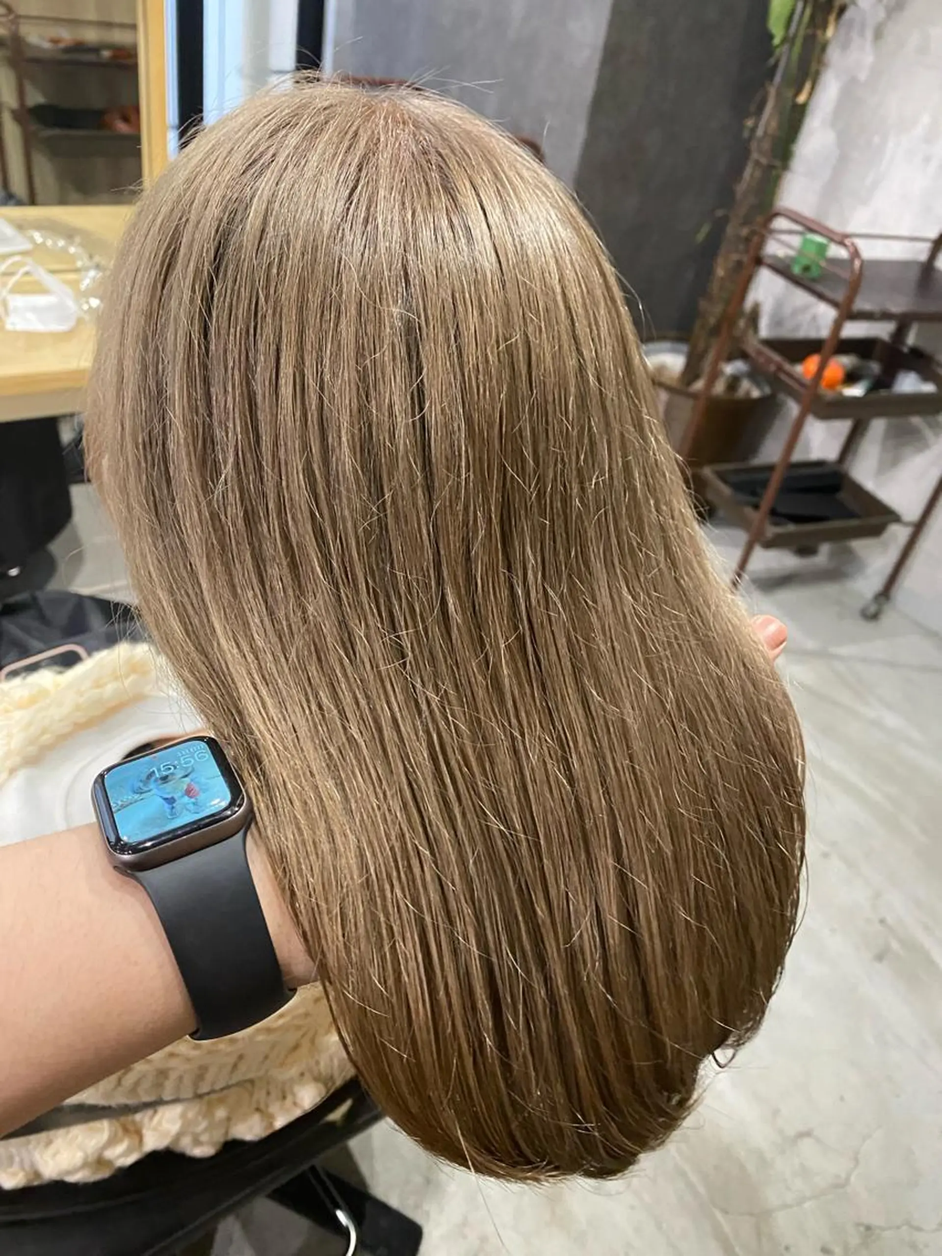 ミディアム カラー 髪質改善/レイヤー カット手塚奨のヘアスタイル