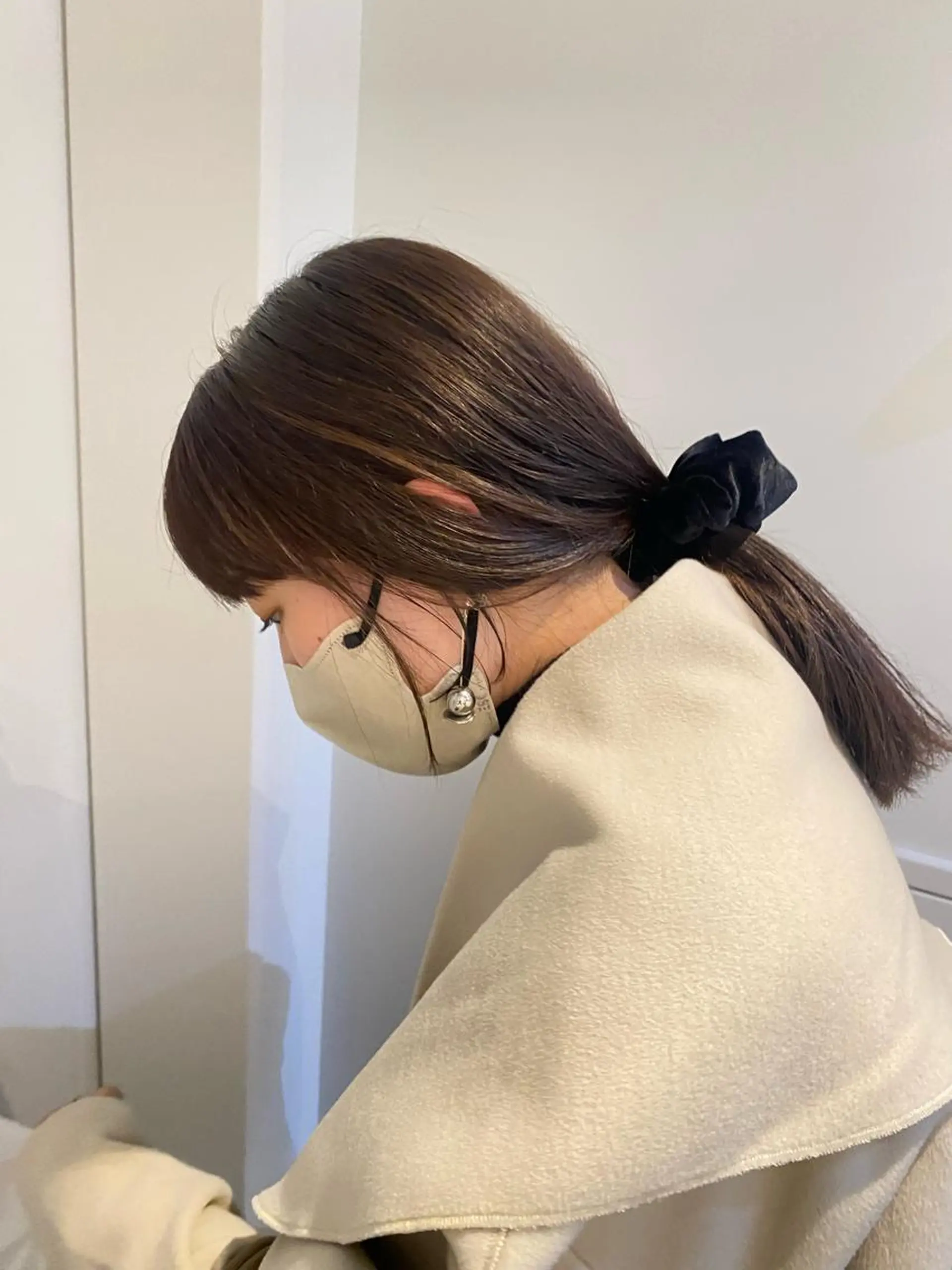 ミディアム カラー ブリーチ ダブルカラー ブリーチなしカラー 砂原 ひよりのヘアスタイル