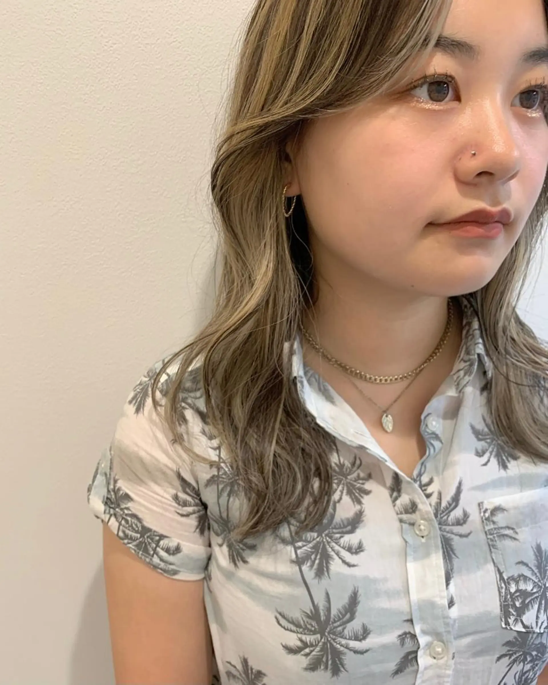 セミロング カラー MARU パーマ/レイヤーのヘアスタイル