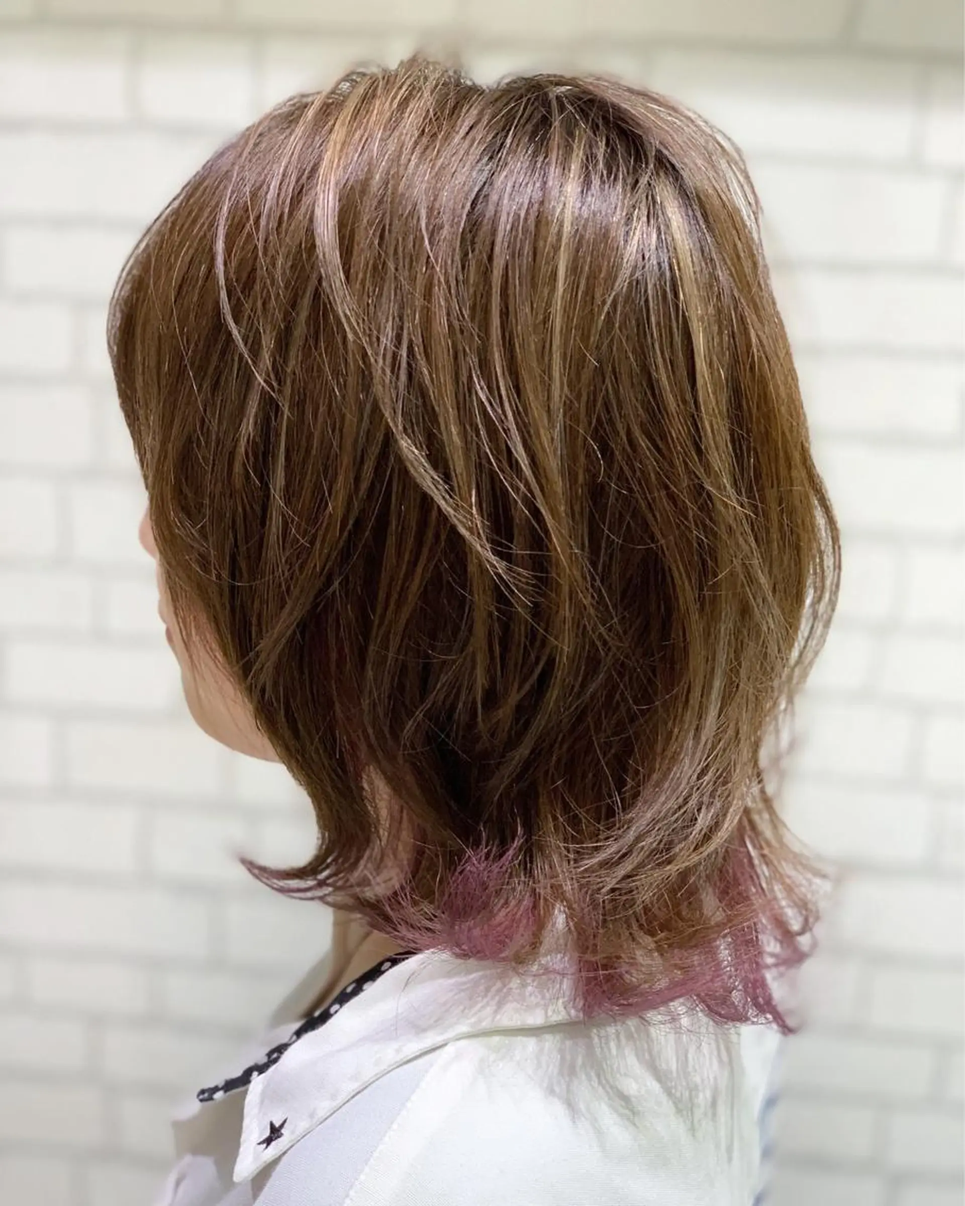 ミディアム ハイライト 店長/髪質改善 小早川周大のヘアスタイル