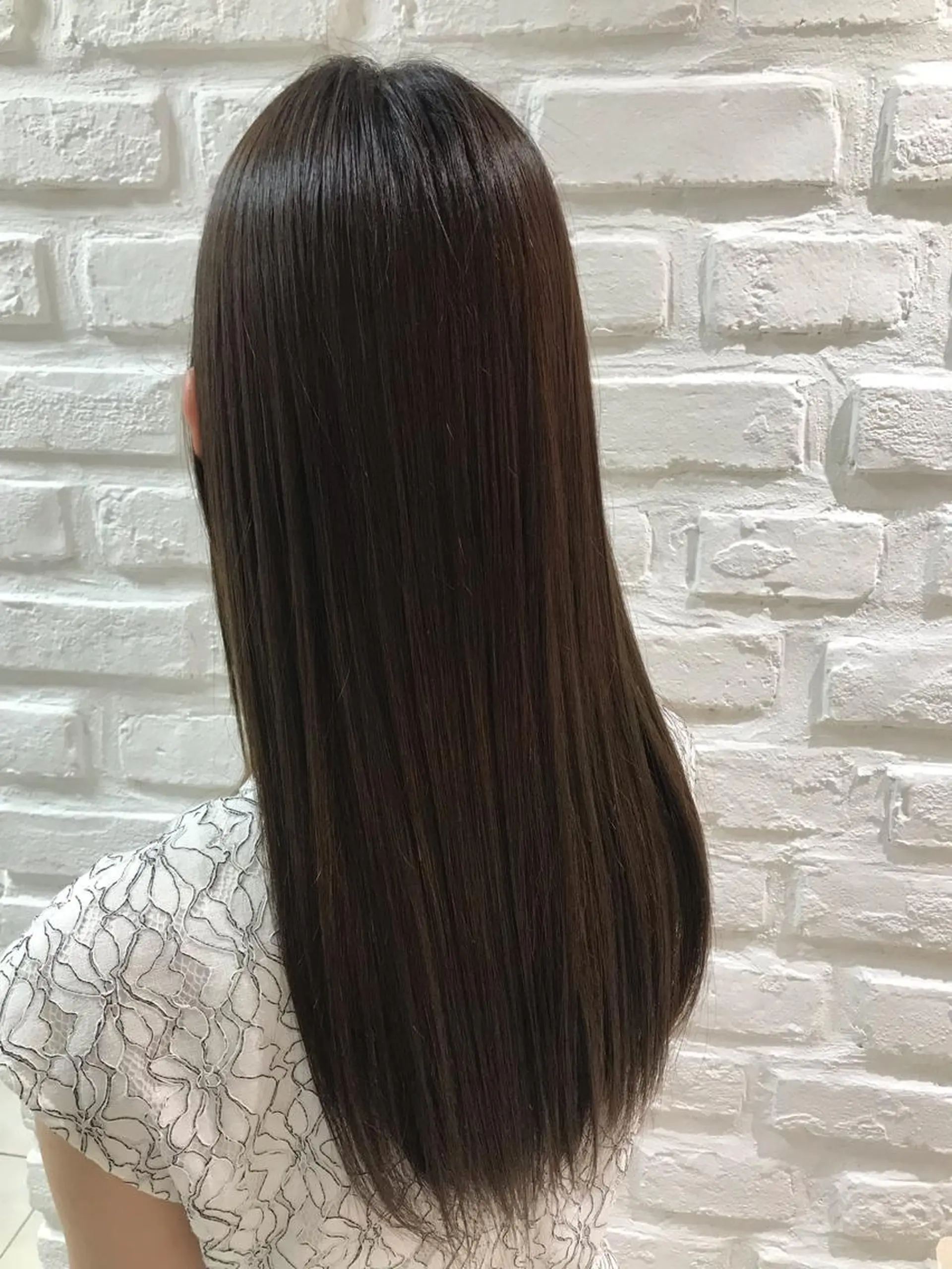 ロング パーマ ロング 縮毛矯正 【暖色カラー特化】 中山由梨のヘアスタイル