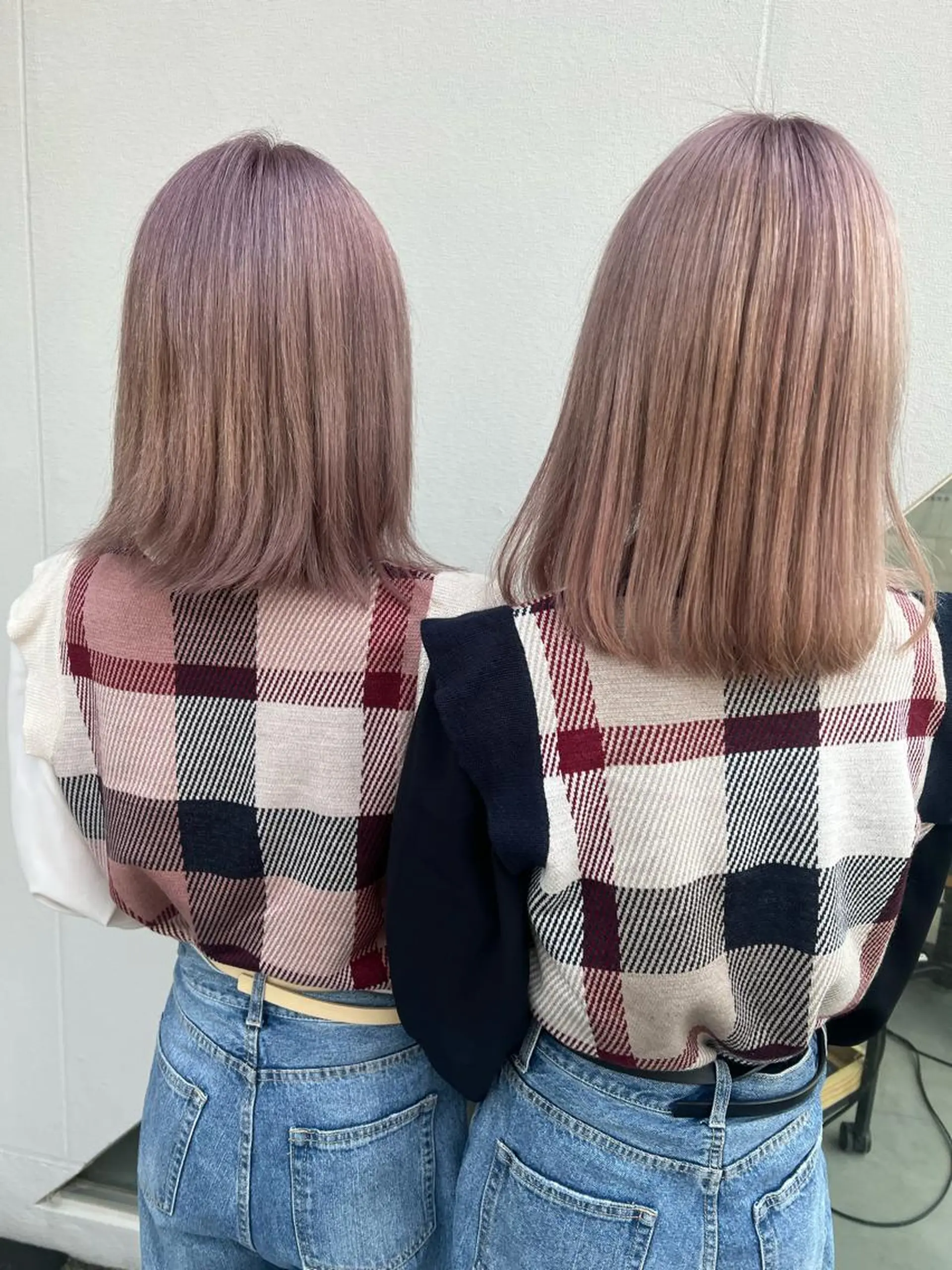 セミロング カラー ヘアアレンジ バイオレットカラー カット ヘアカラー APREKO SAYAKAのヘアスタイル