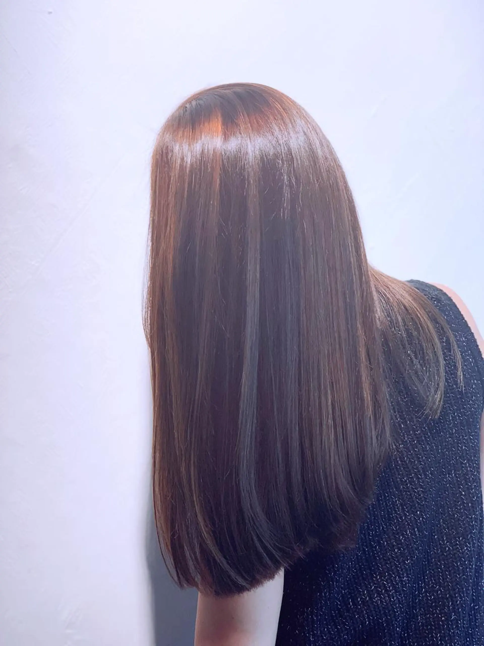 ロング カラー カット ヘアカラー トリートメント ヤノ ナオミのヘアスタイル