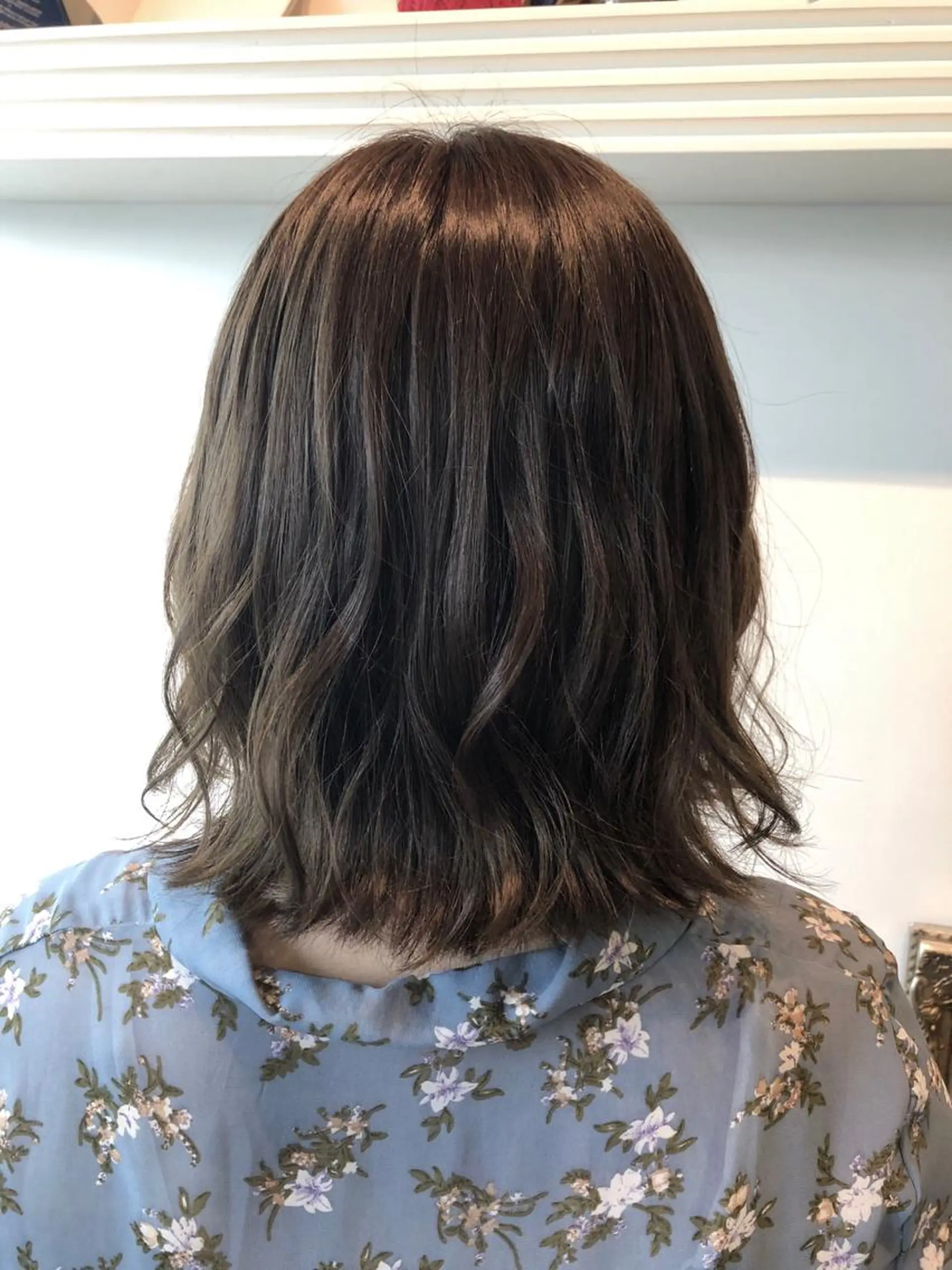 ミディアム カラー グレージュ カーキグレージュ 💐パーソナルカラー /市橋加菜💐のヘアスタイル