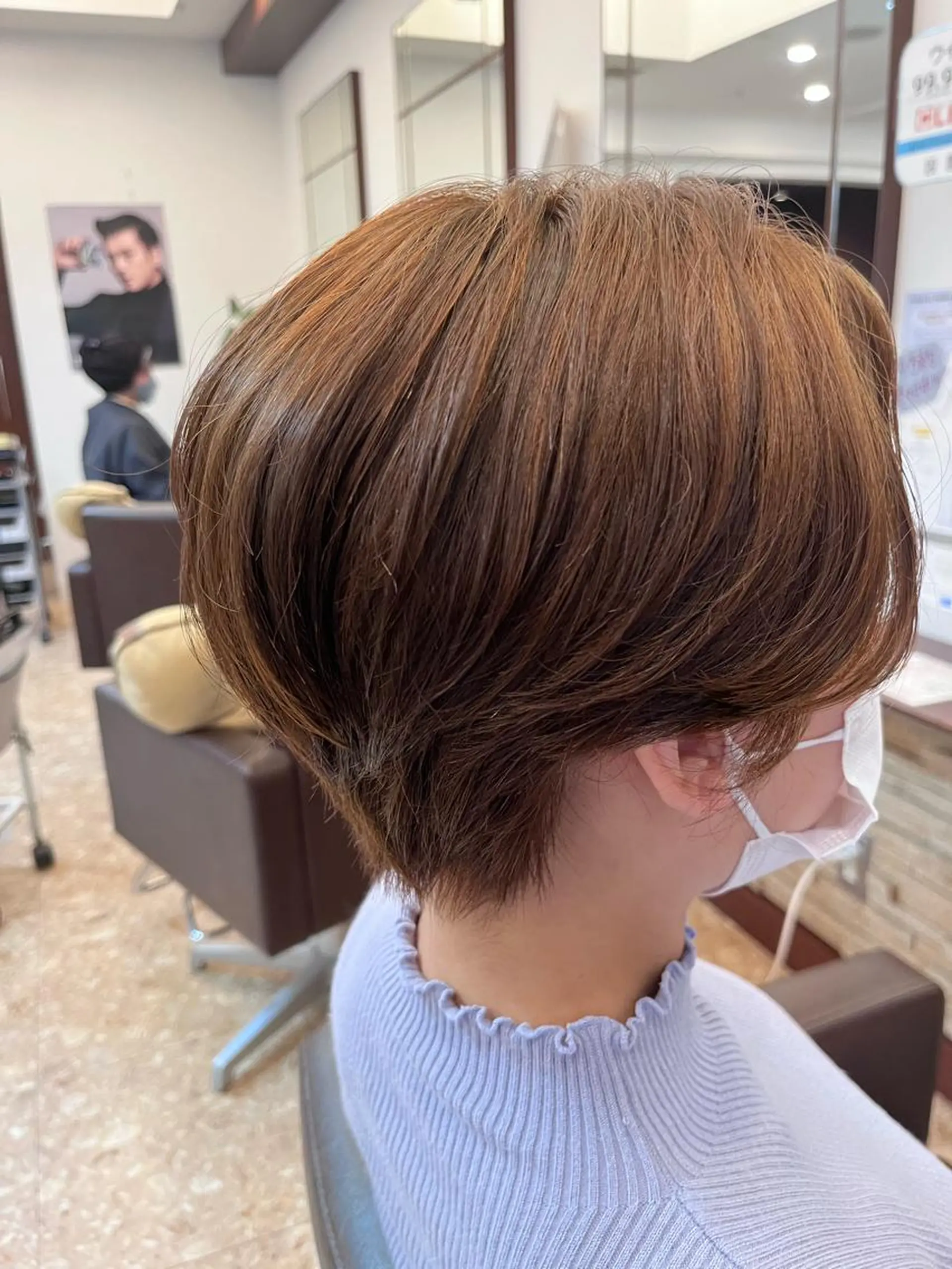 ショート カラー ハンサムショート ベージュカラー ハイライトカラー ハイライト ショートヘア ロングレイヤー 🤍山内　飛鳥🤍のヘアスタイル