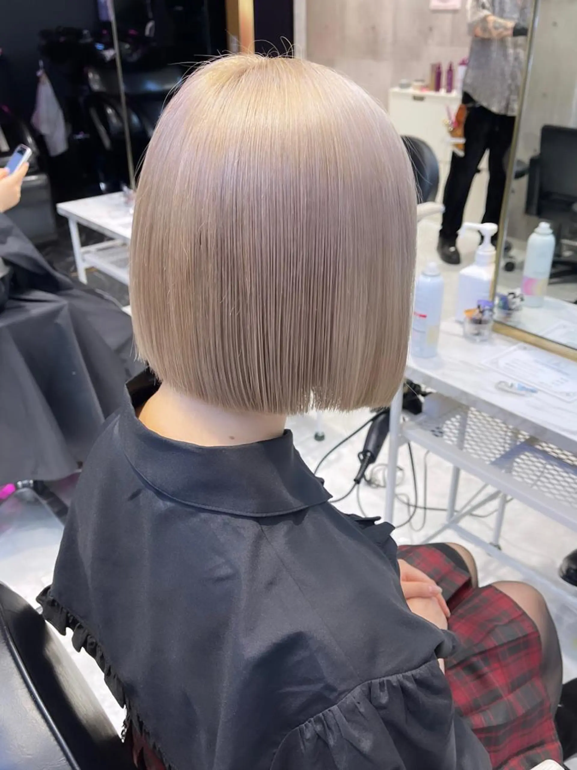 ミディアム カラー パーマ ヘアアレンジ メンズ キッズ ネイル マツエク・マツパ アイブロウ 🎀韓国レイヤー YURINA🎀のヘアスタイル