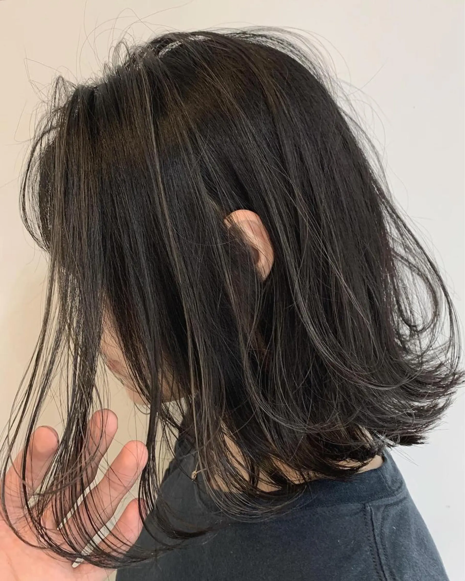 ミディアム カラー ヘアアレンジ ネイル マツエク・マツパ ハイライトカラー ボブ ハイライト 阿部 圭悟のヘアスタイル